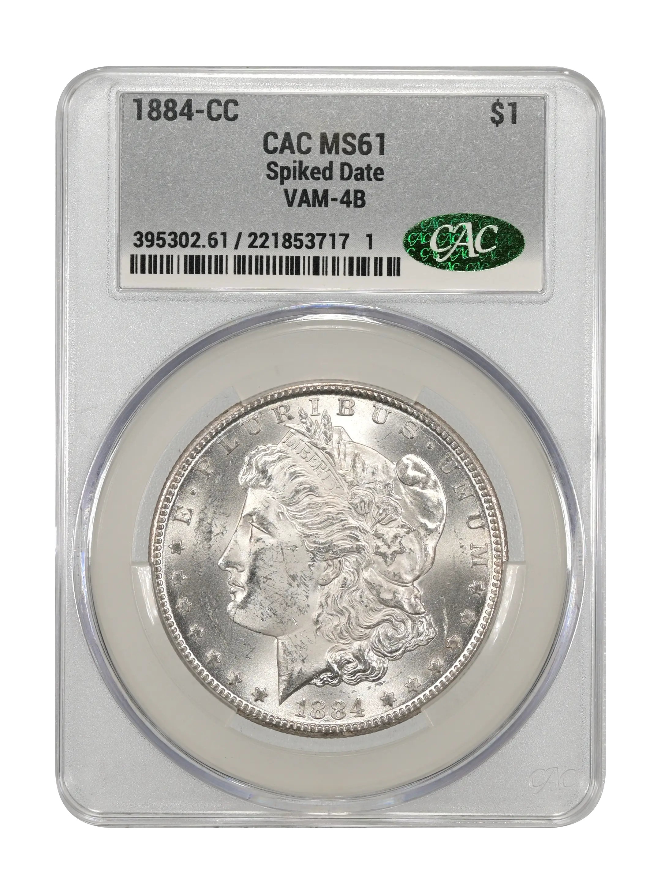 1884-CC $1  Spiked Date, VAM-4B MS thumbnail 3