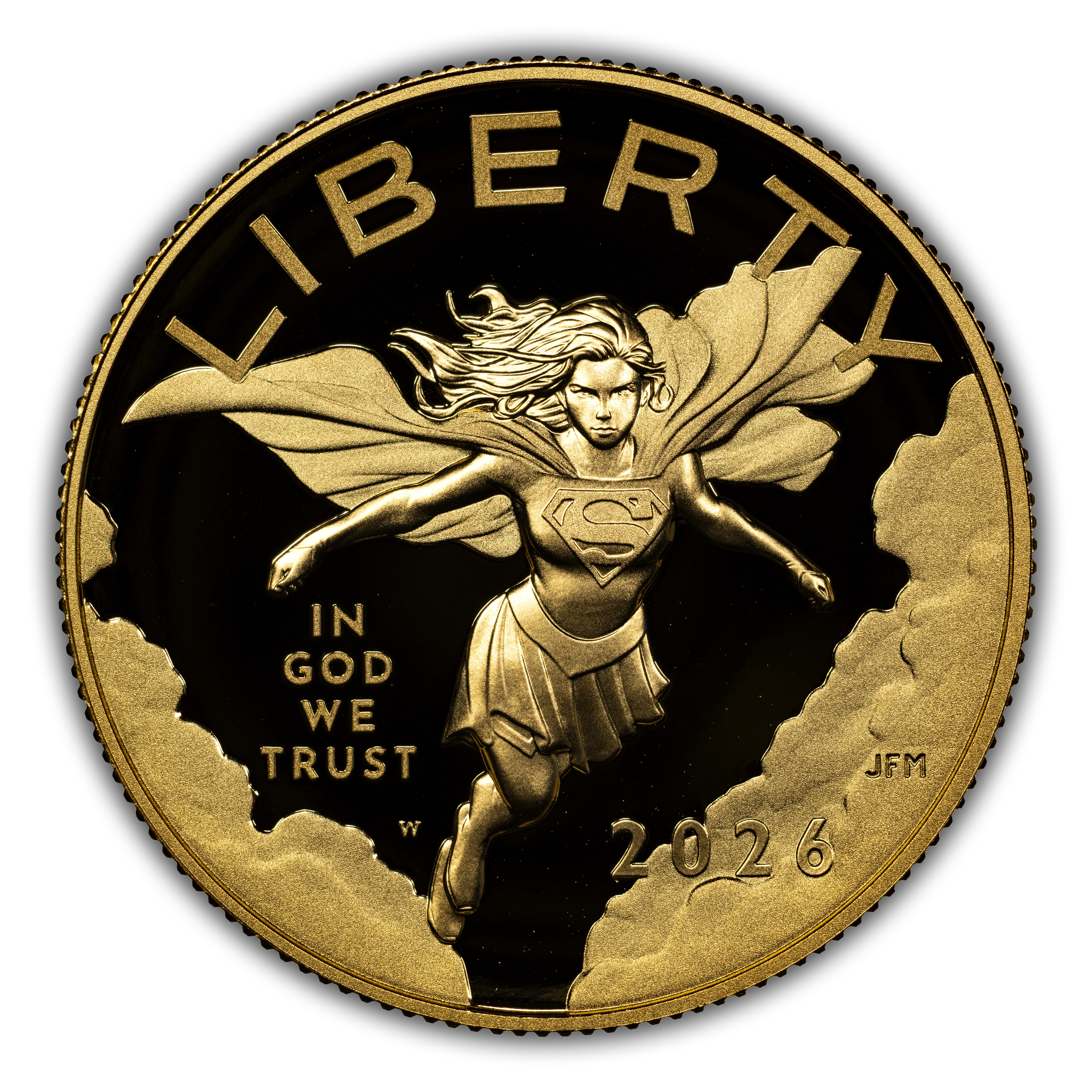 2026-W $50 1/2 oz Gold, Supergirl PR DCAM
