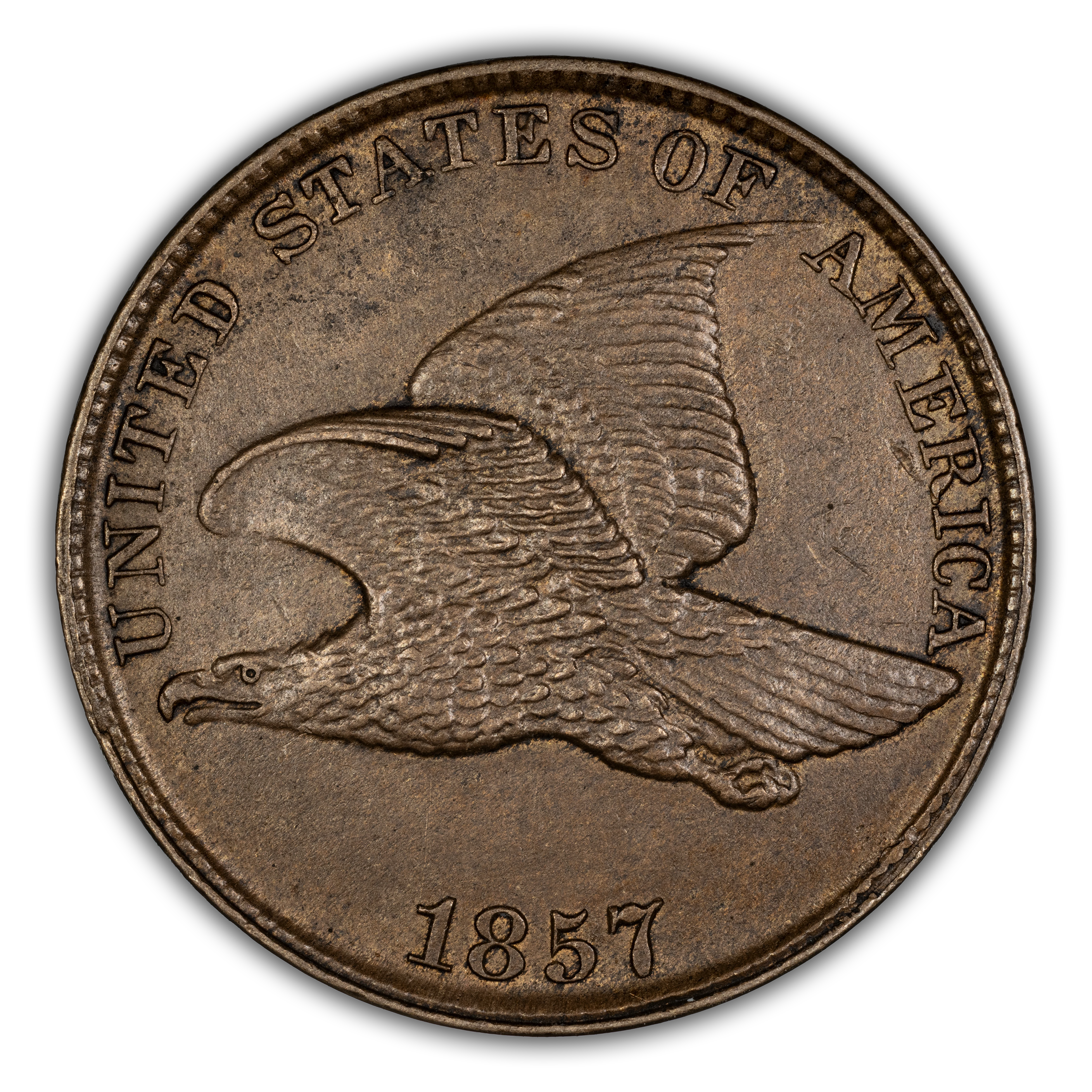 1857 1c Flying Eagle MS thumbnail 11