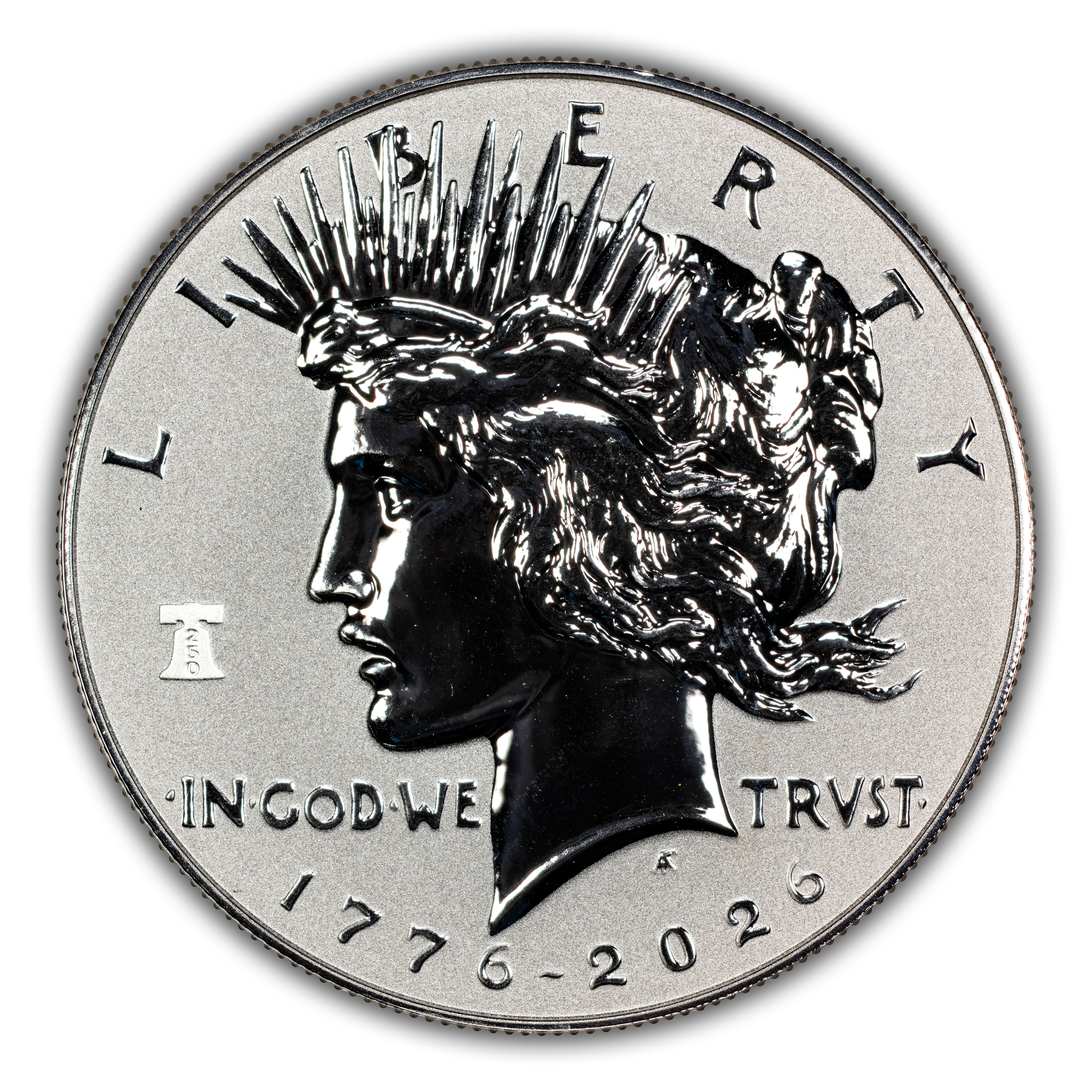 1776~2026-P S$1  Peace, Liberty Bell Privy, Reverse Proof PR thumbnail 2