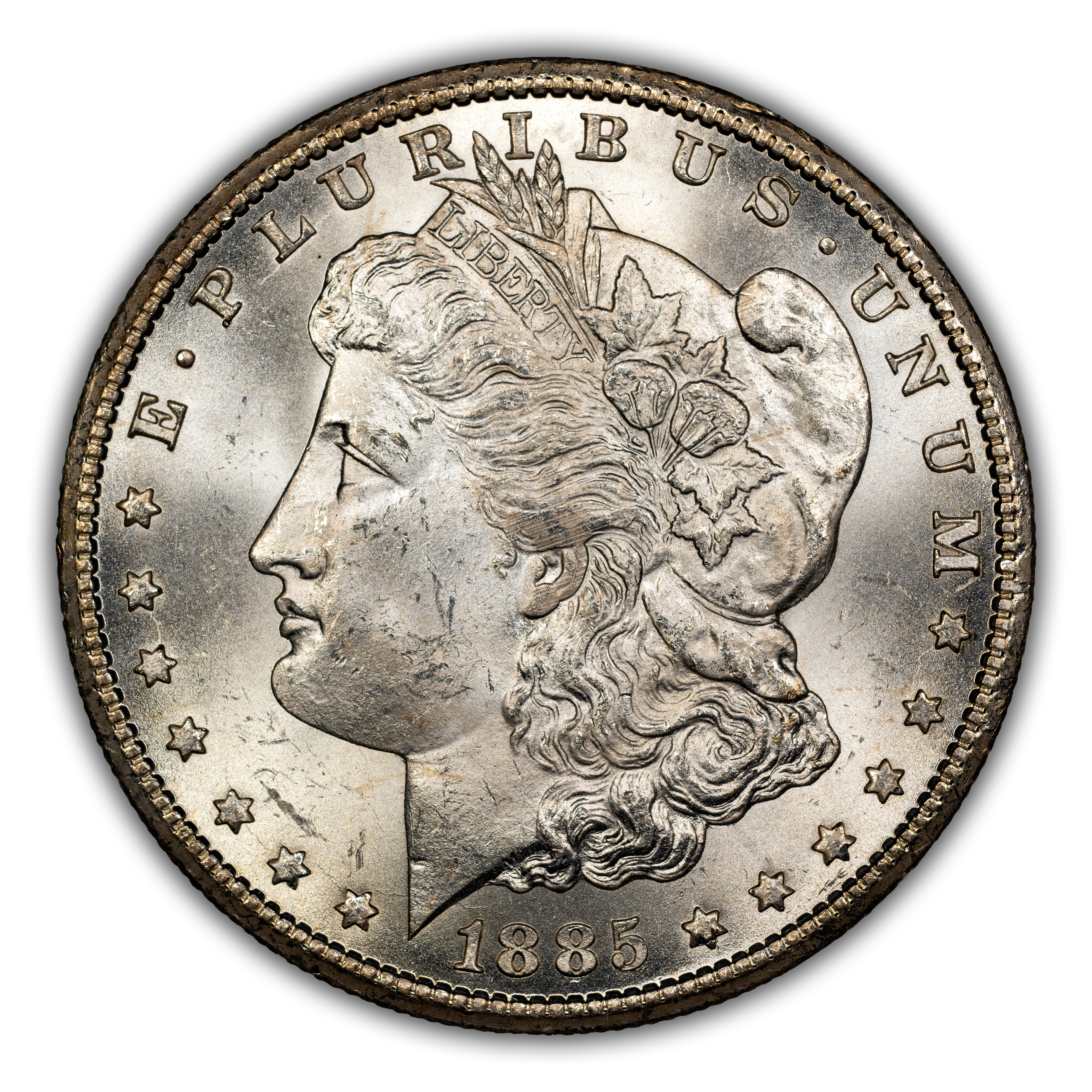 1885-CC $1  Dash Under 8, VAM-2A VF25 thumbnail 3