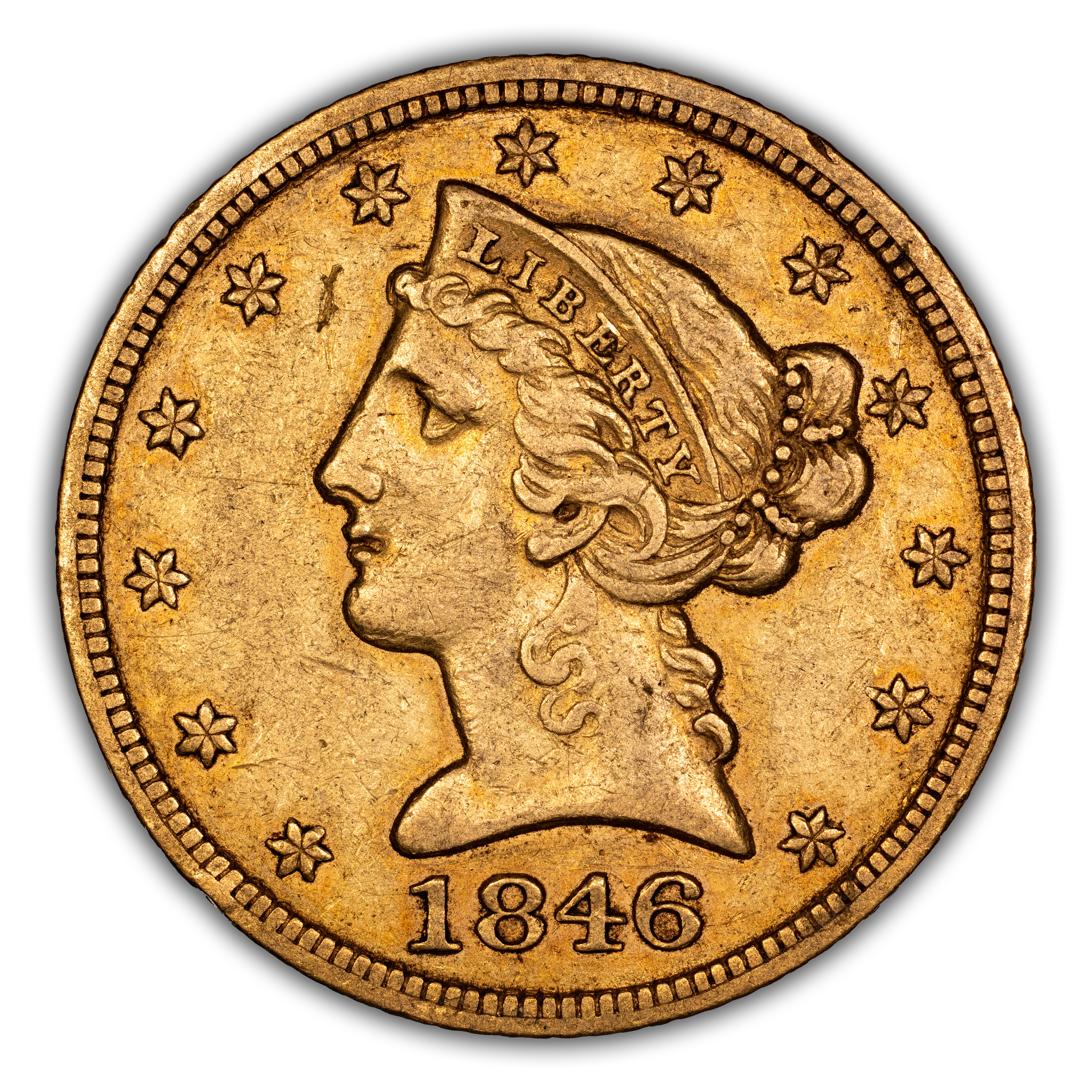 Image for 1846 $5  Large Date MS