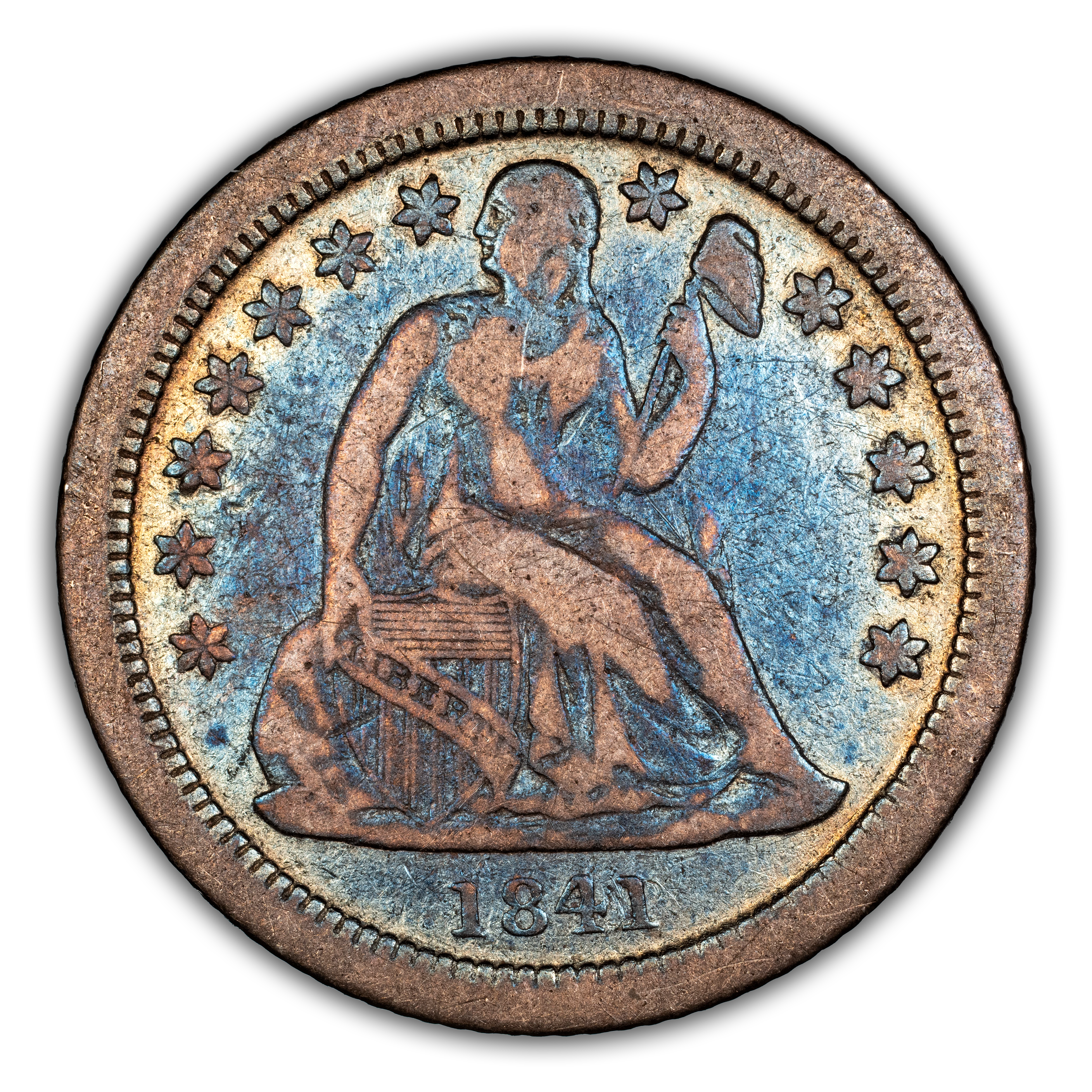 1841-O 10c Transitional Reverse, Large O, Small Letters, FS-902, F-101 AG3 CAC thumbnail 2