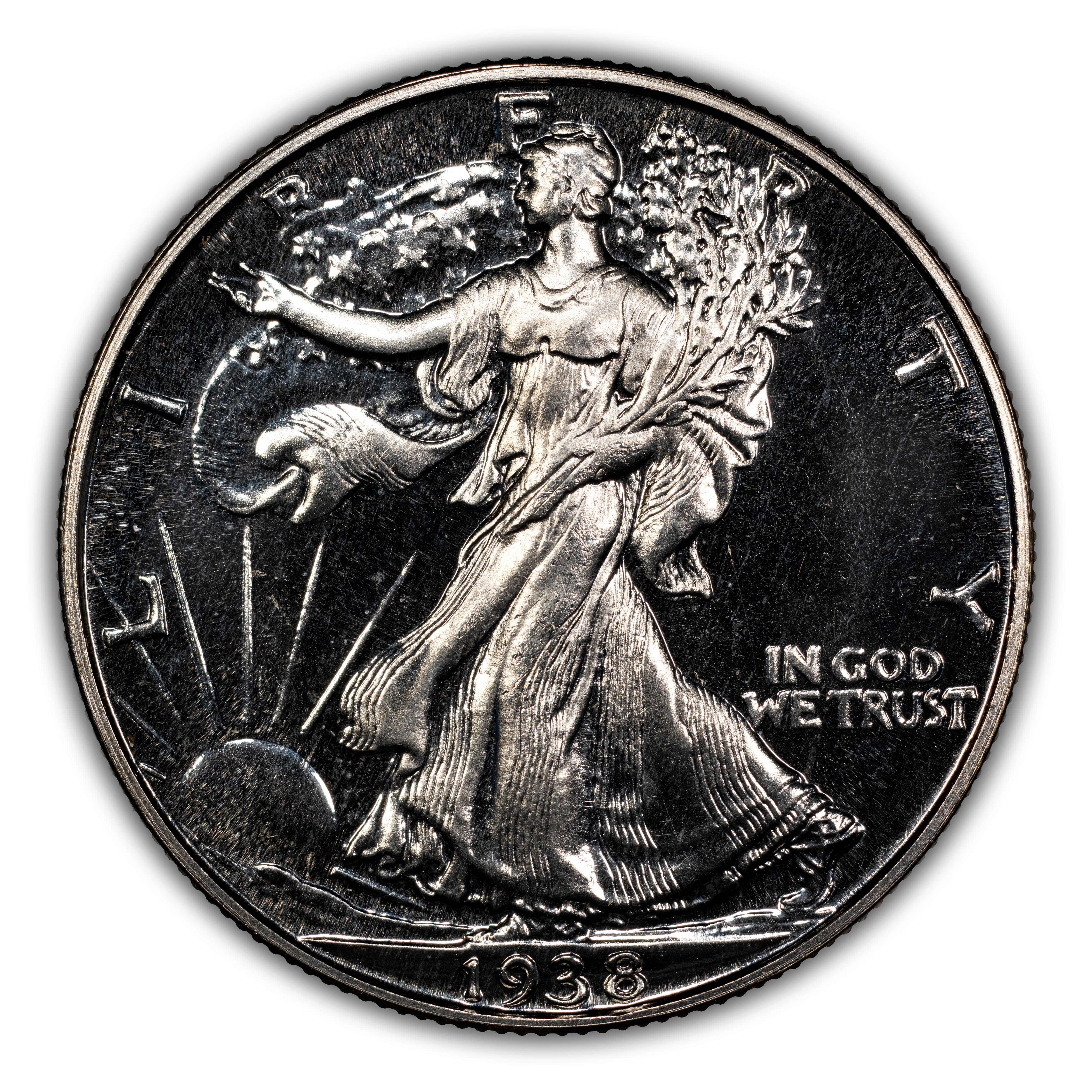 Walking Liberty Half Dollar Set 50c 7 Coins PR thumbnail 14