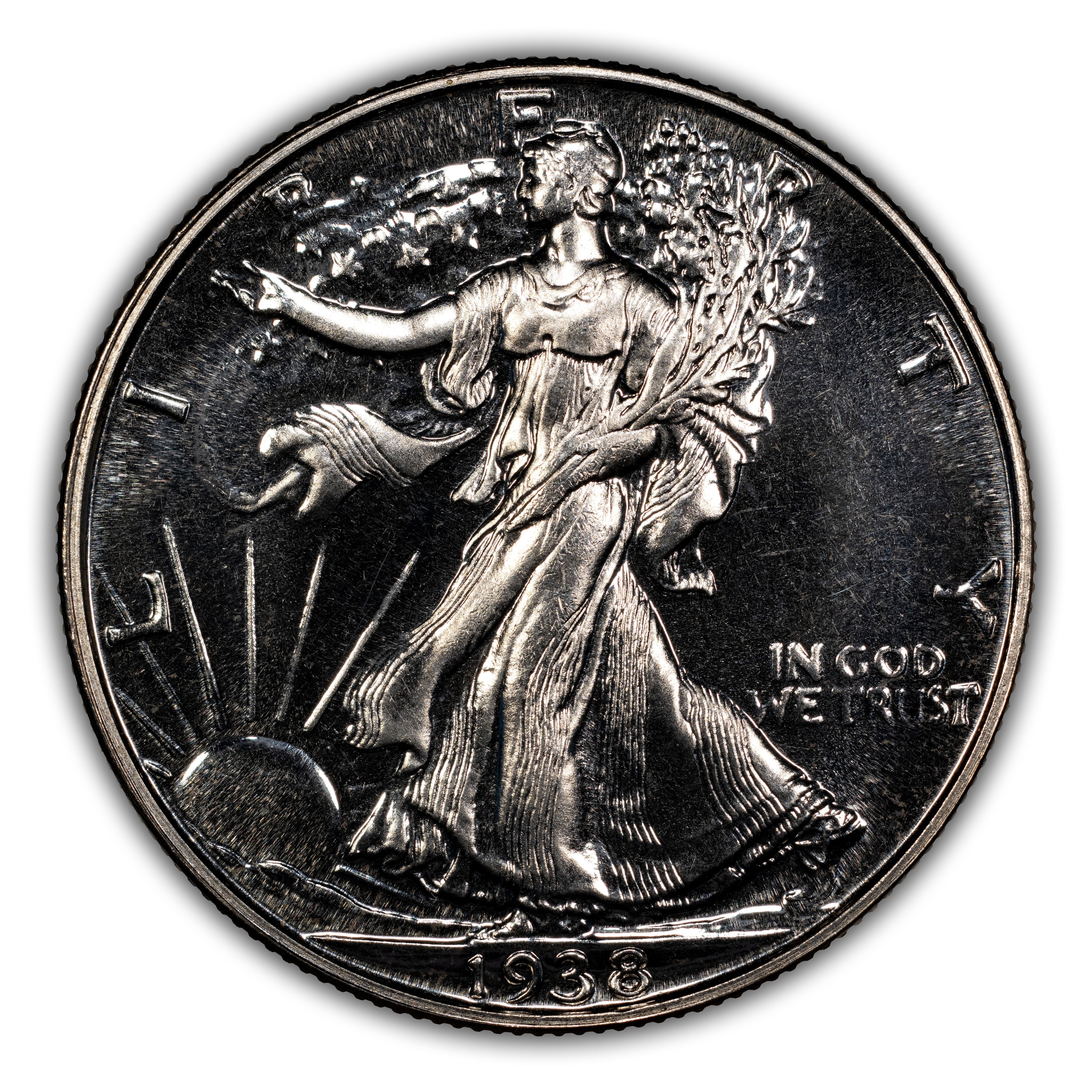 Walking Liberty Half Dollar Set 50c 7 Coins PR thumbnail 15