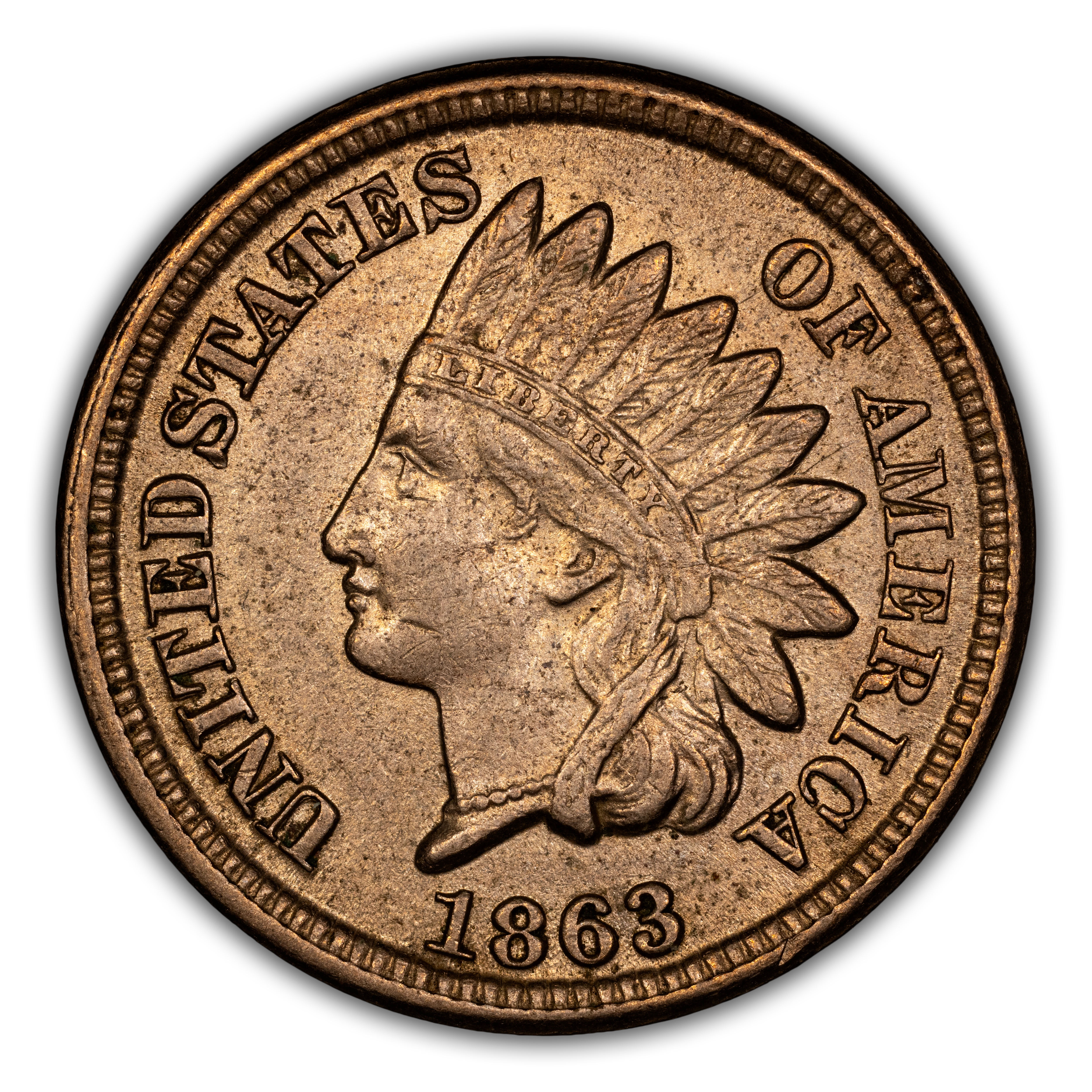 1863 1c MS61 CAC thumbnail 3