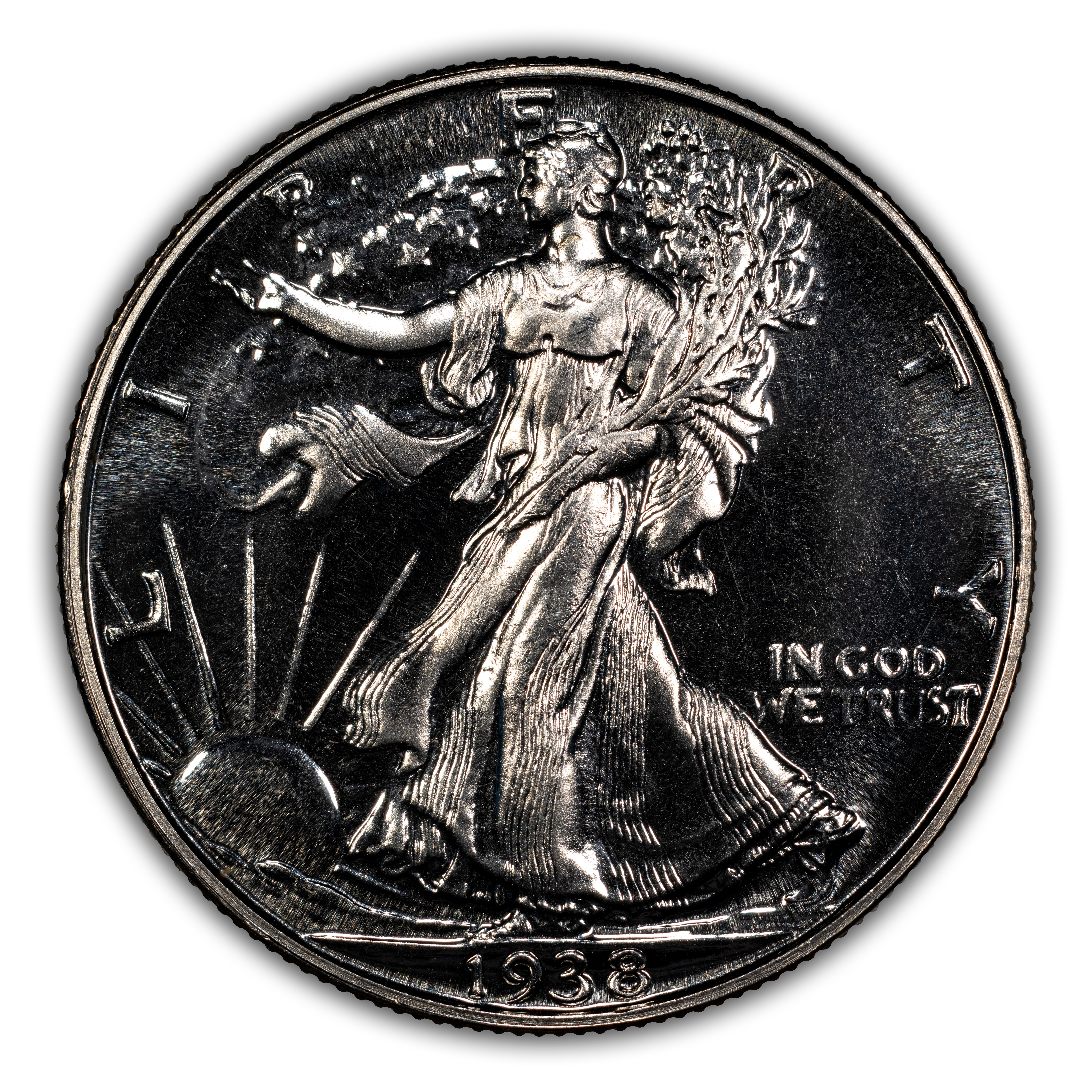 Walking Liberty Half Dollar Set 50c 7 Coins PR thumbnail 17