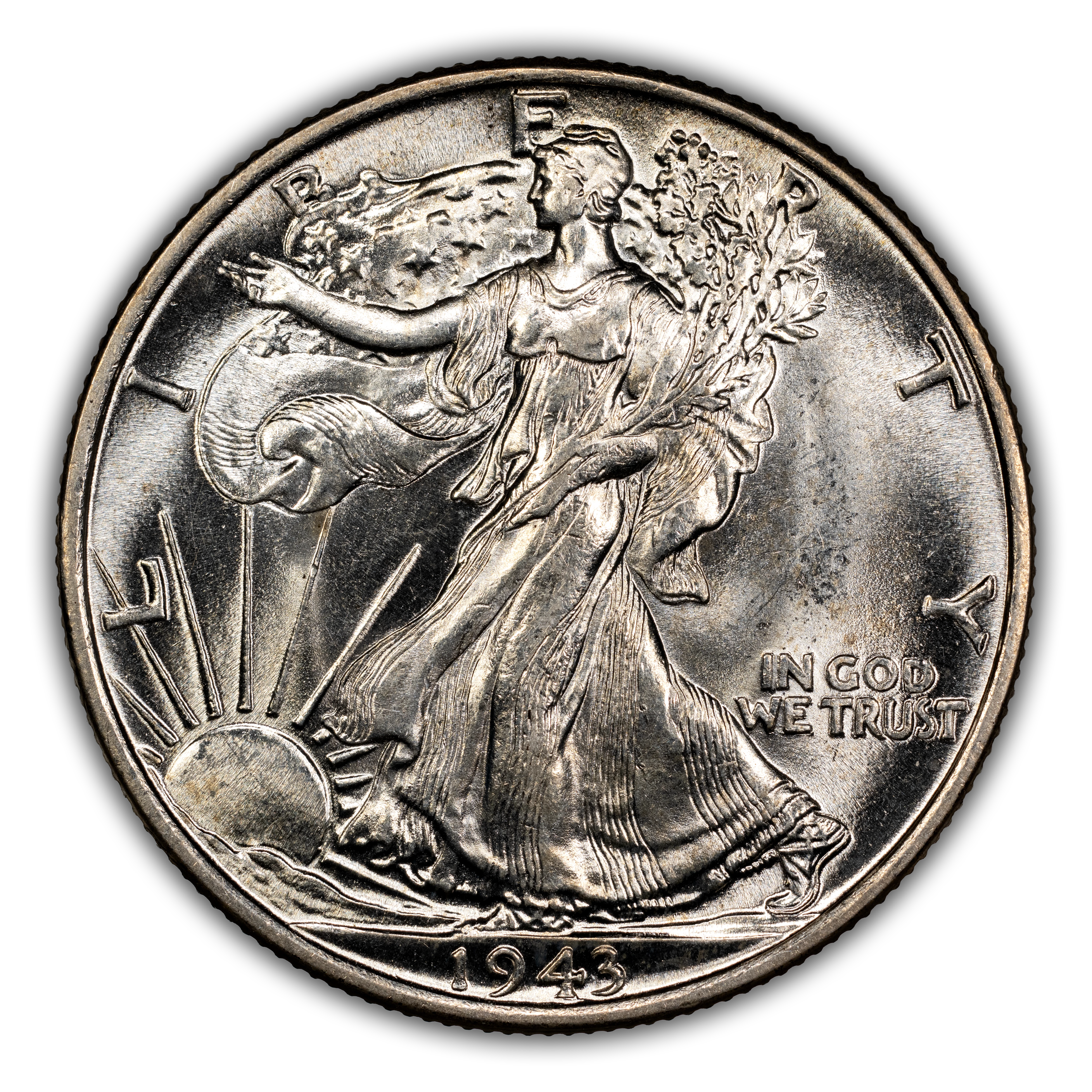 1943 50c XF45 CAC thumbnail 3