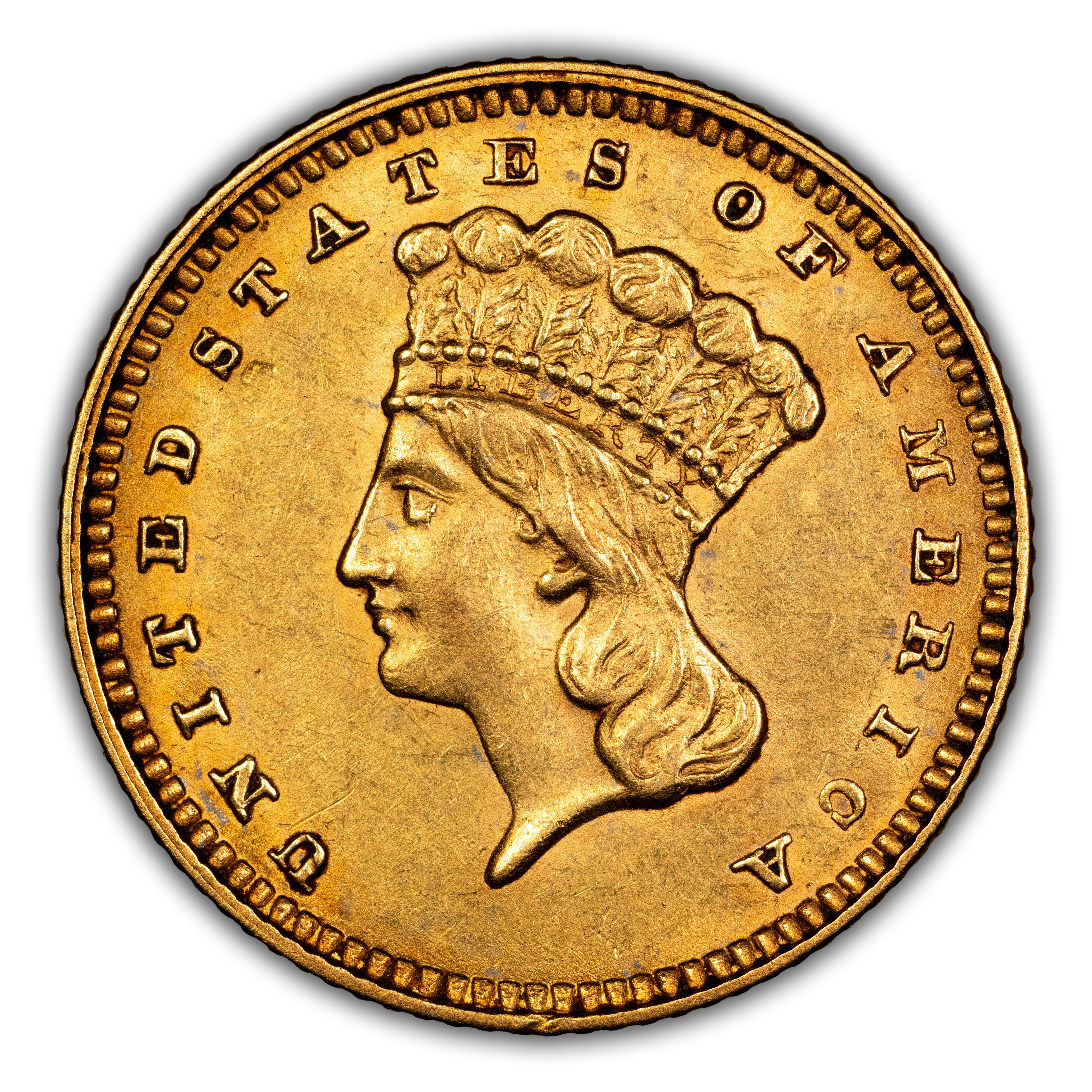 1862 G$1 F12 CAC thumbnail 5