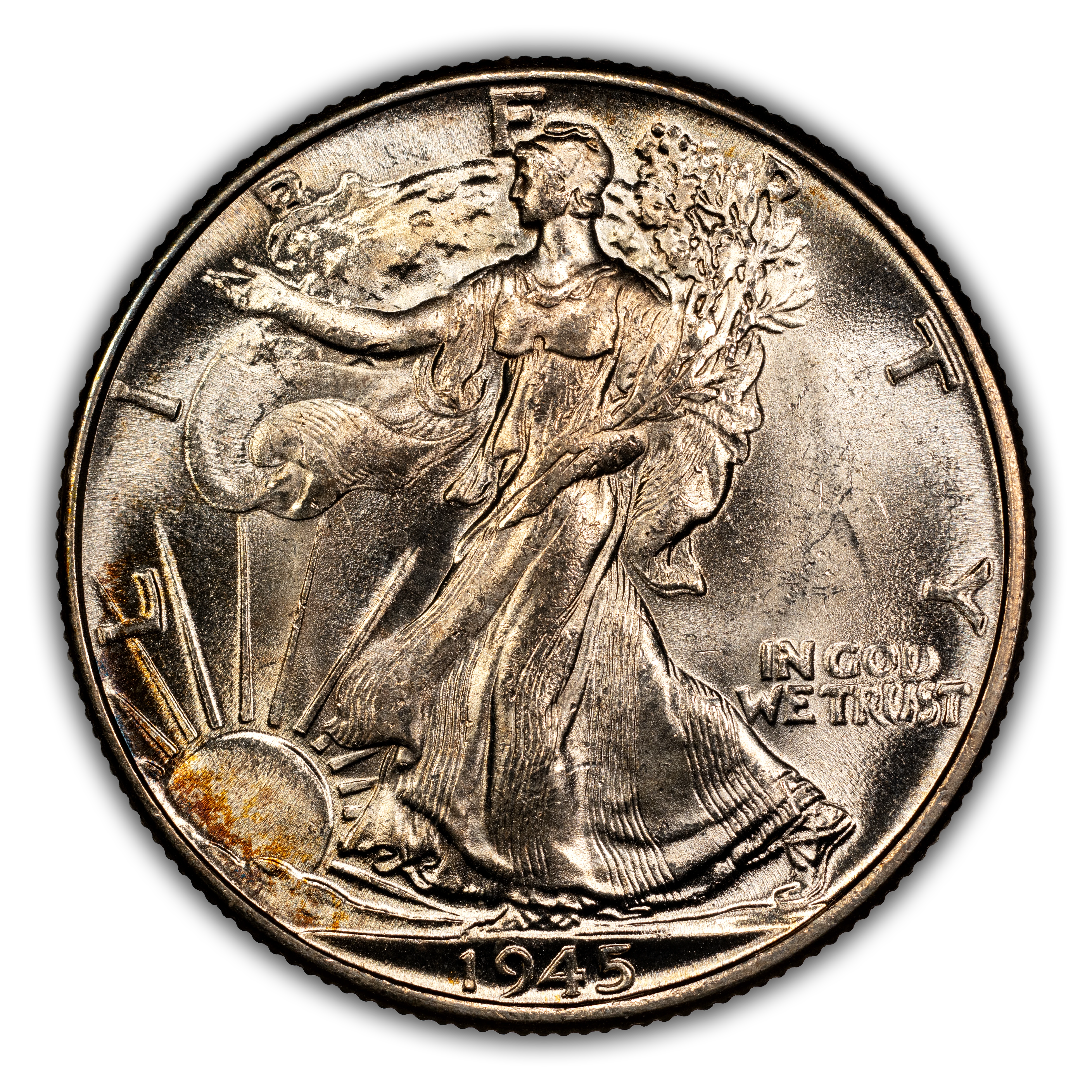1945 50c MS60 CAC thumbnail 3