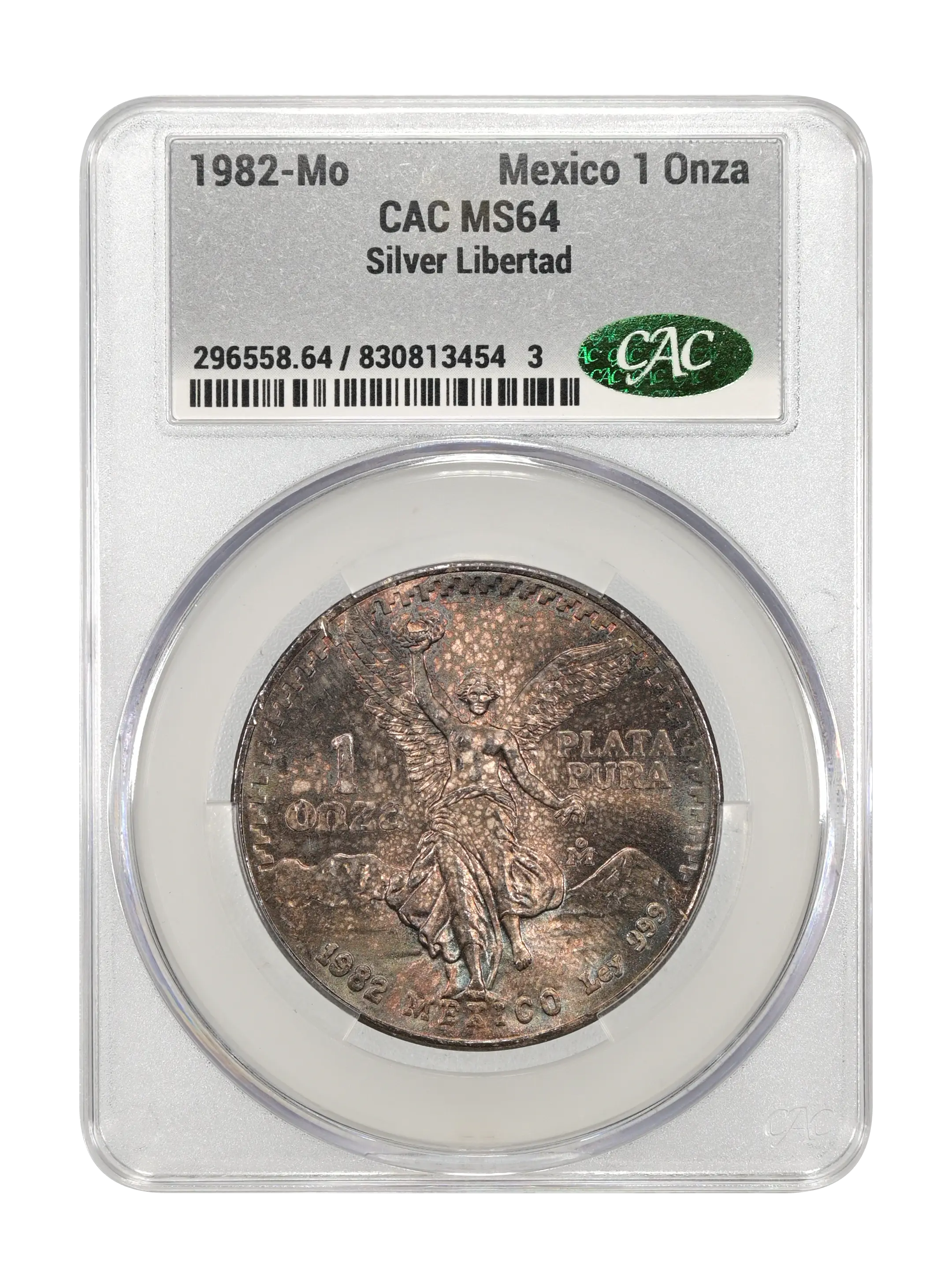 1982-Mo 1 Onza Libertad, Silver MS (KM-494.1) thumbnail 18