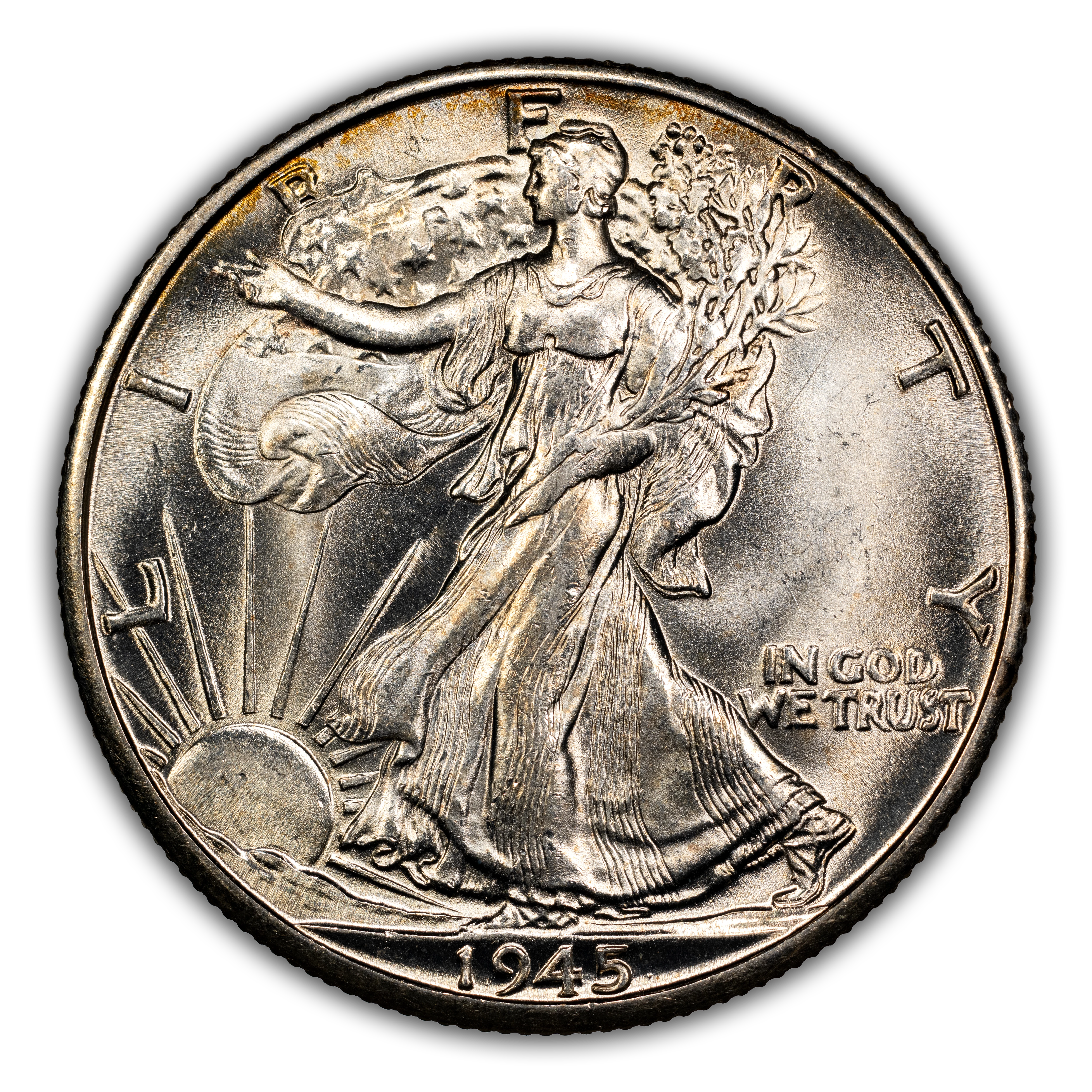 1945-D 50c VF20 CAC thumbnail 3