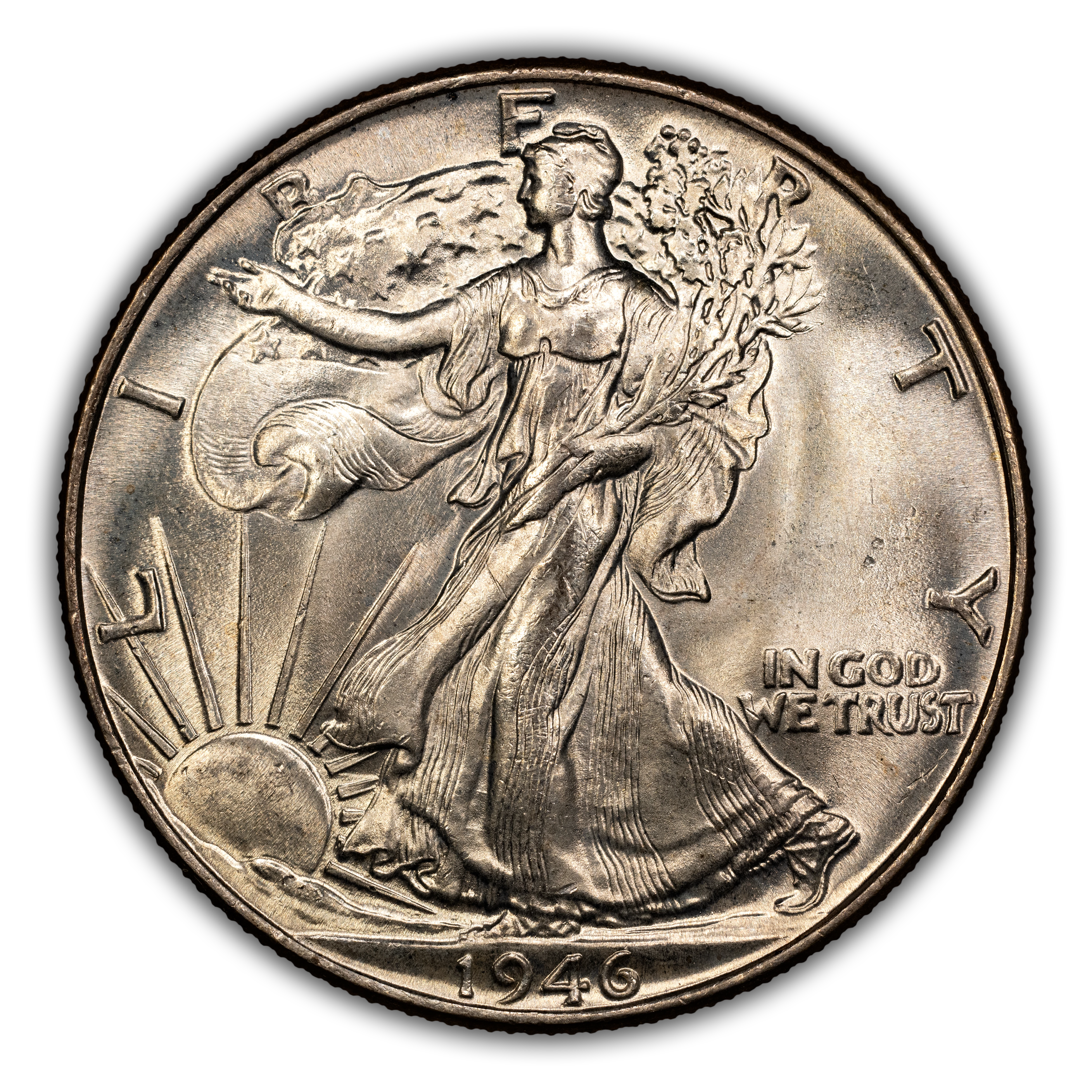 Image for 1946 50c AU50 CAC