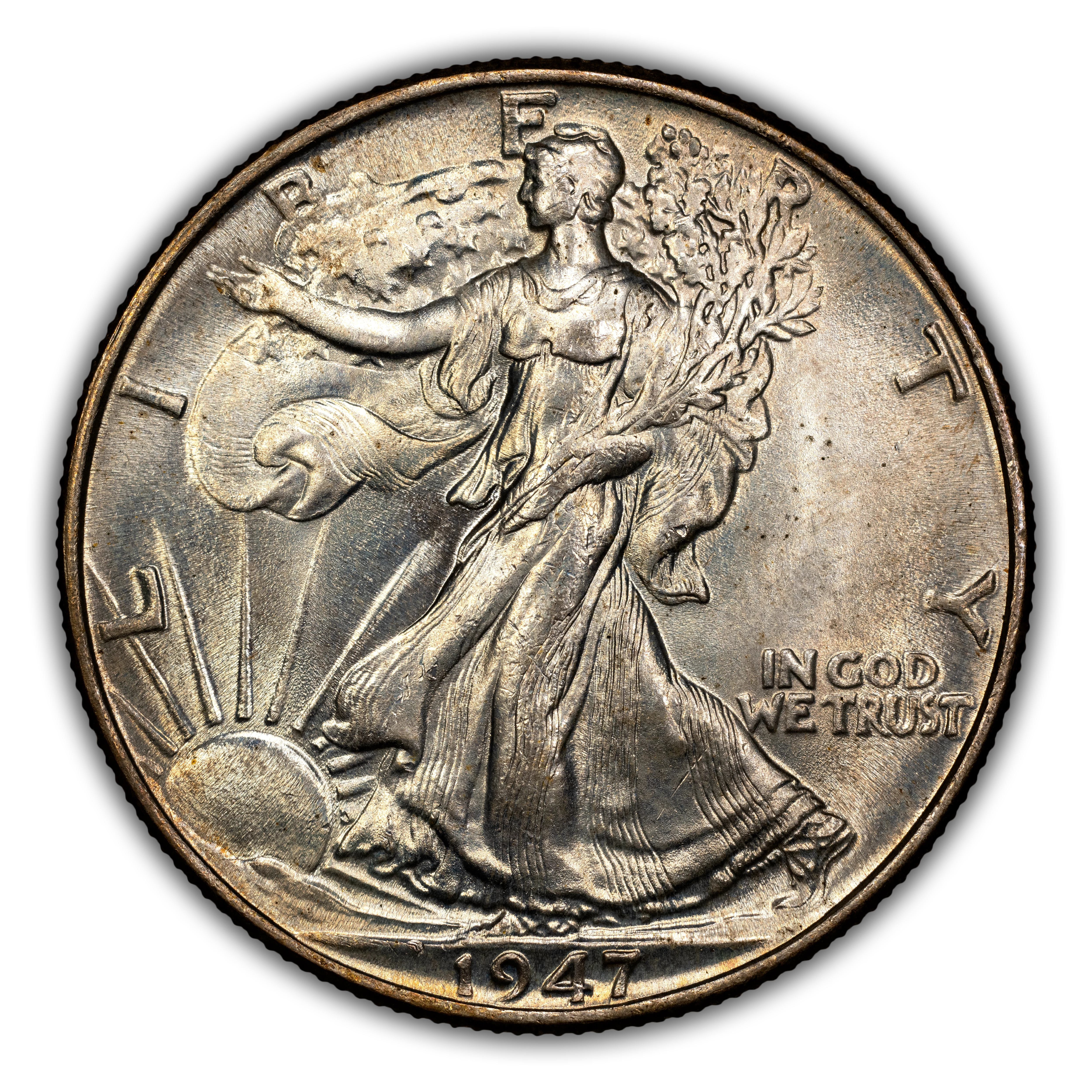 1947 50c AU50 CAC thumbnail 3
