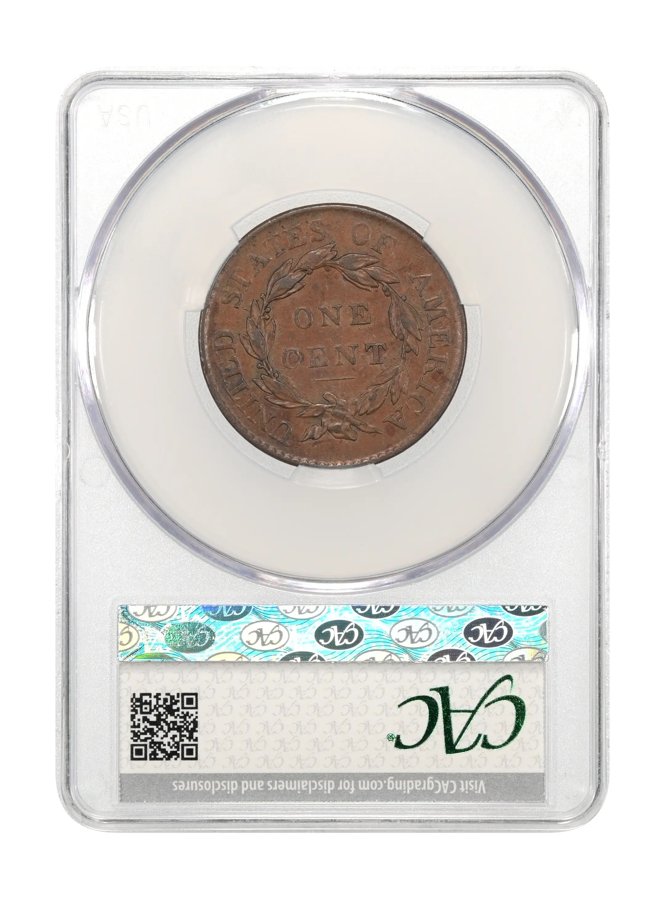 1818 1c N-5 MS BN AG3 BN CAC thumbnail 4