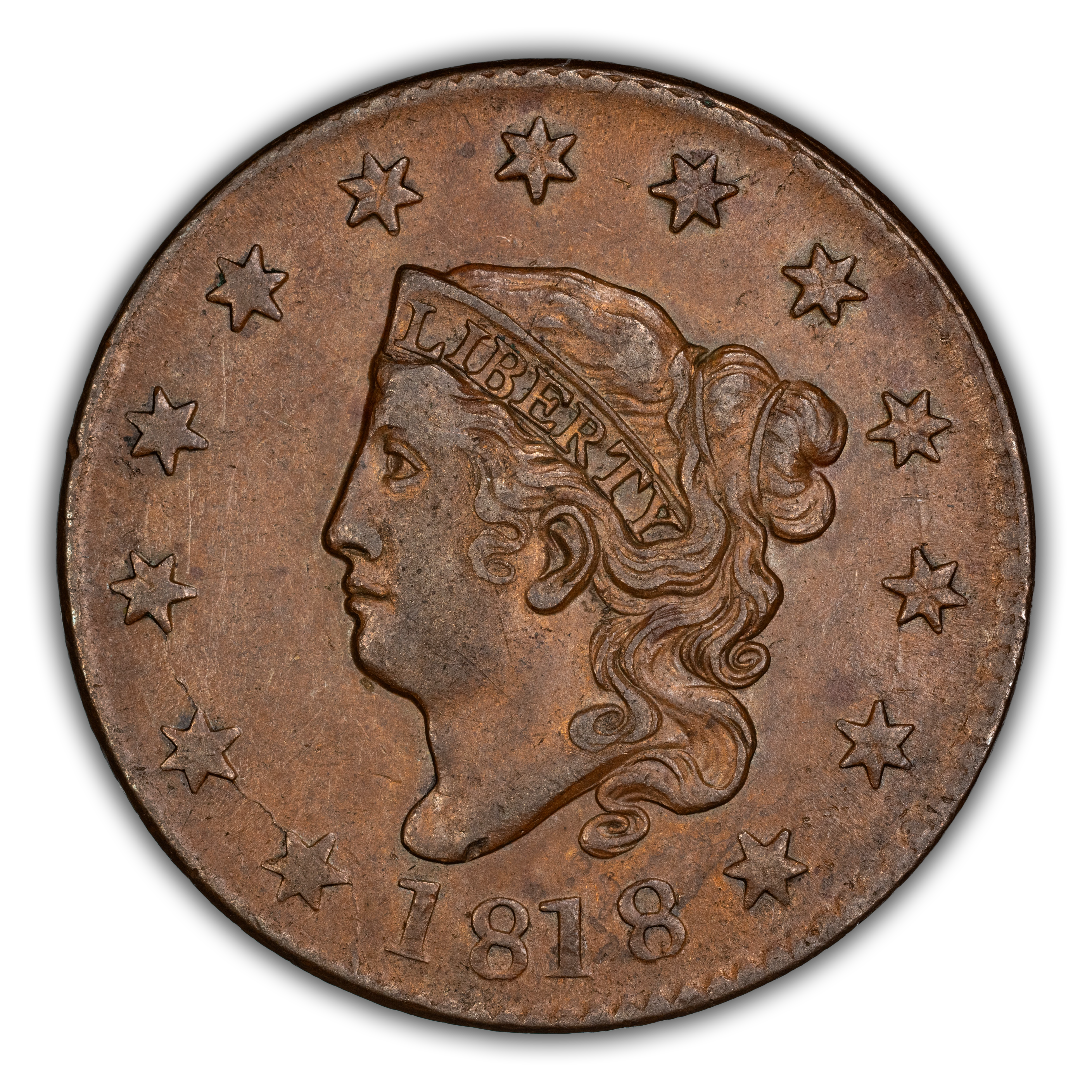 Image for 1818 1c N-5 MS BN AG3 BN CAC