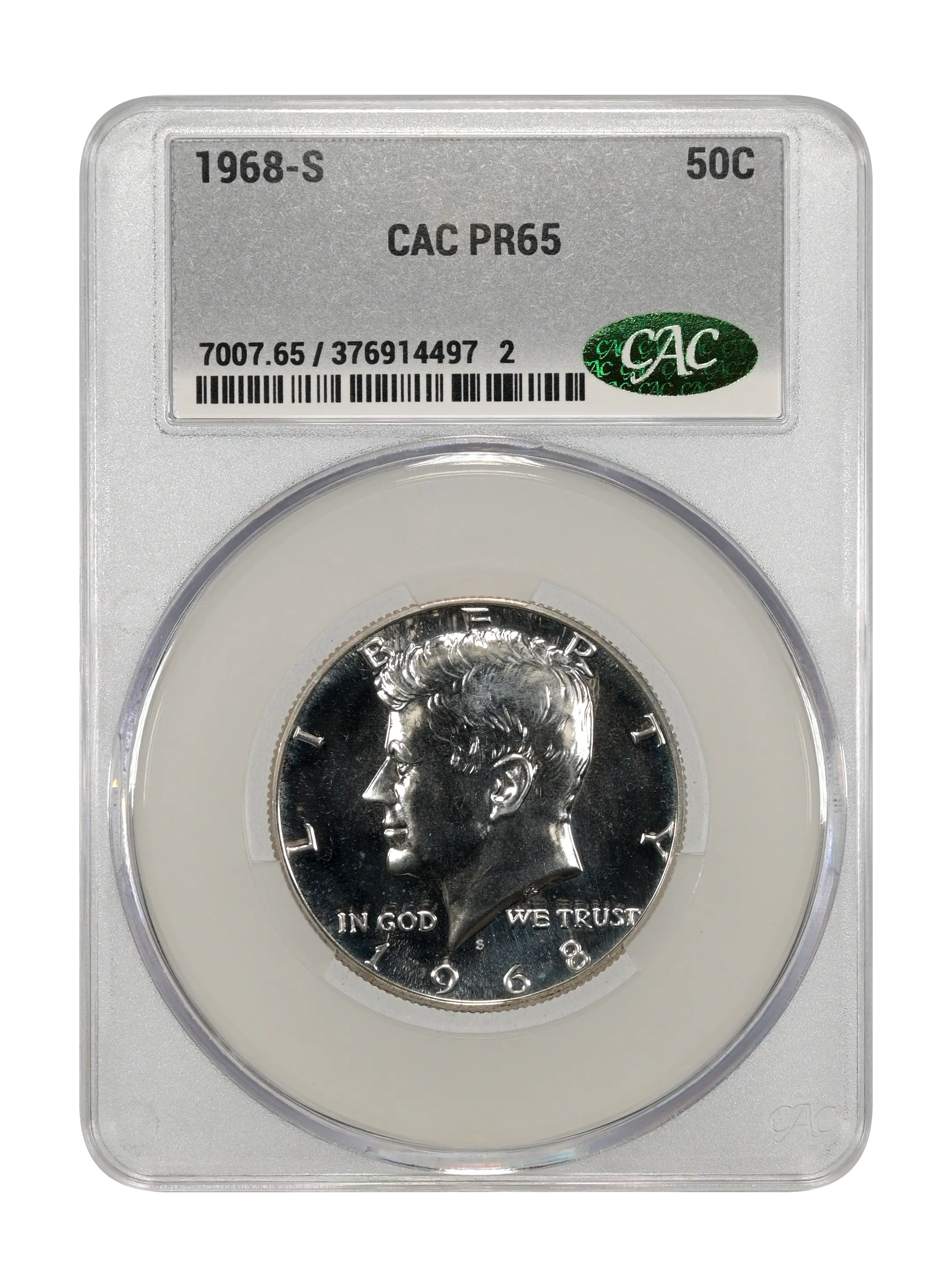 1968-S 50c Doubled Die Reverse, FS-801 PR65 thumbnail 23