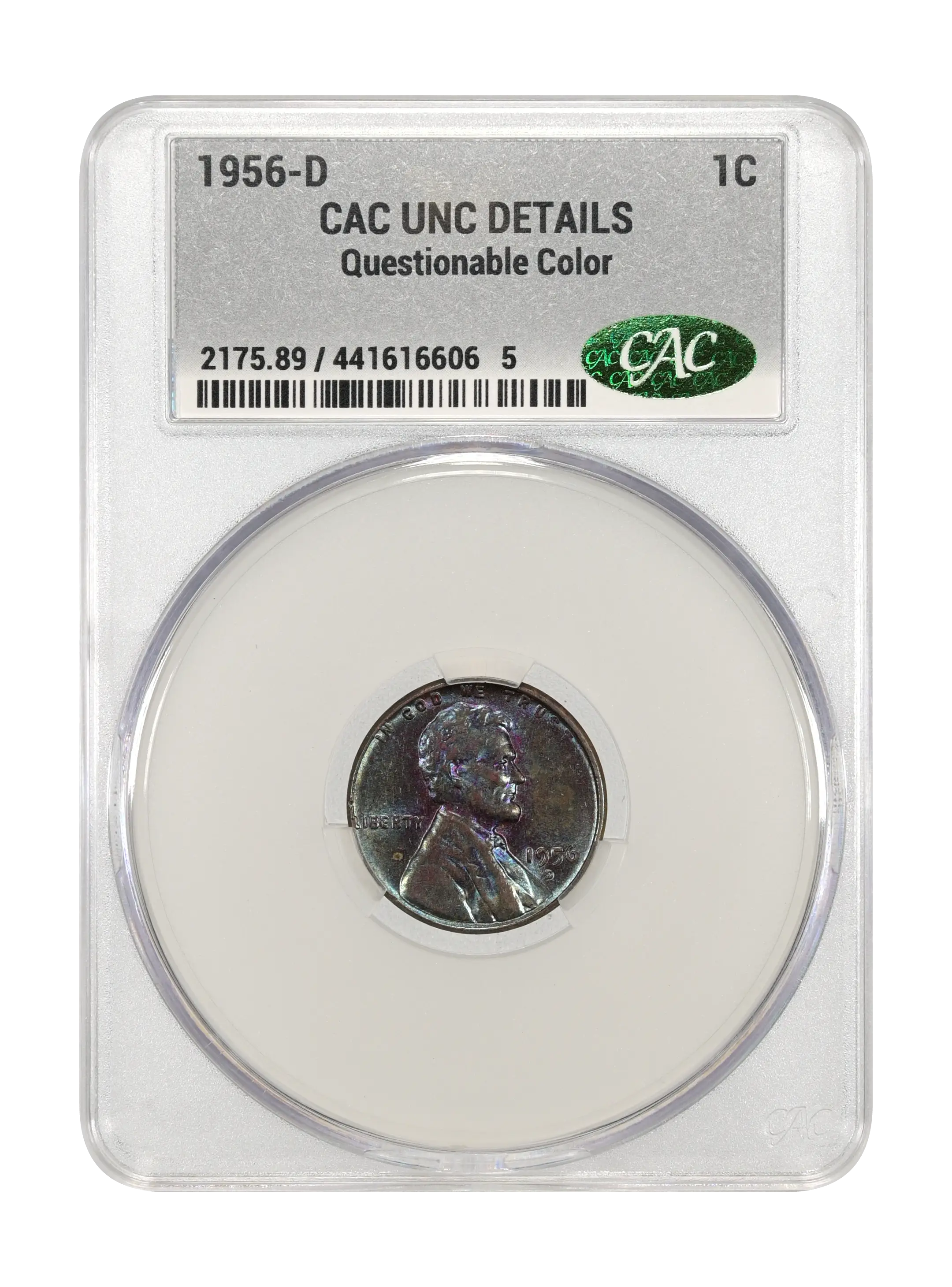 1956-D 1c MS BN VF30 BN CAC thumbnail 23