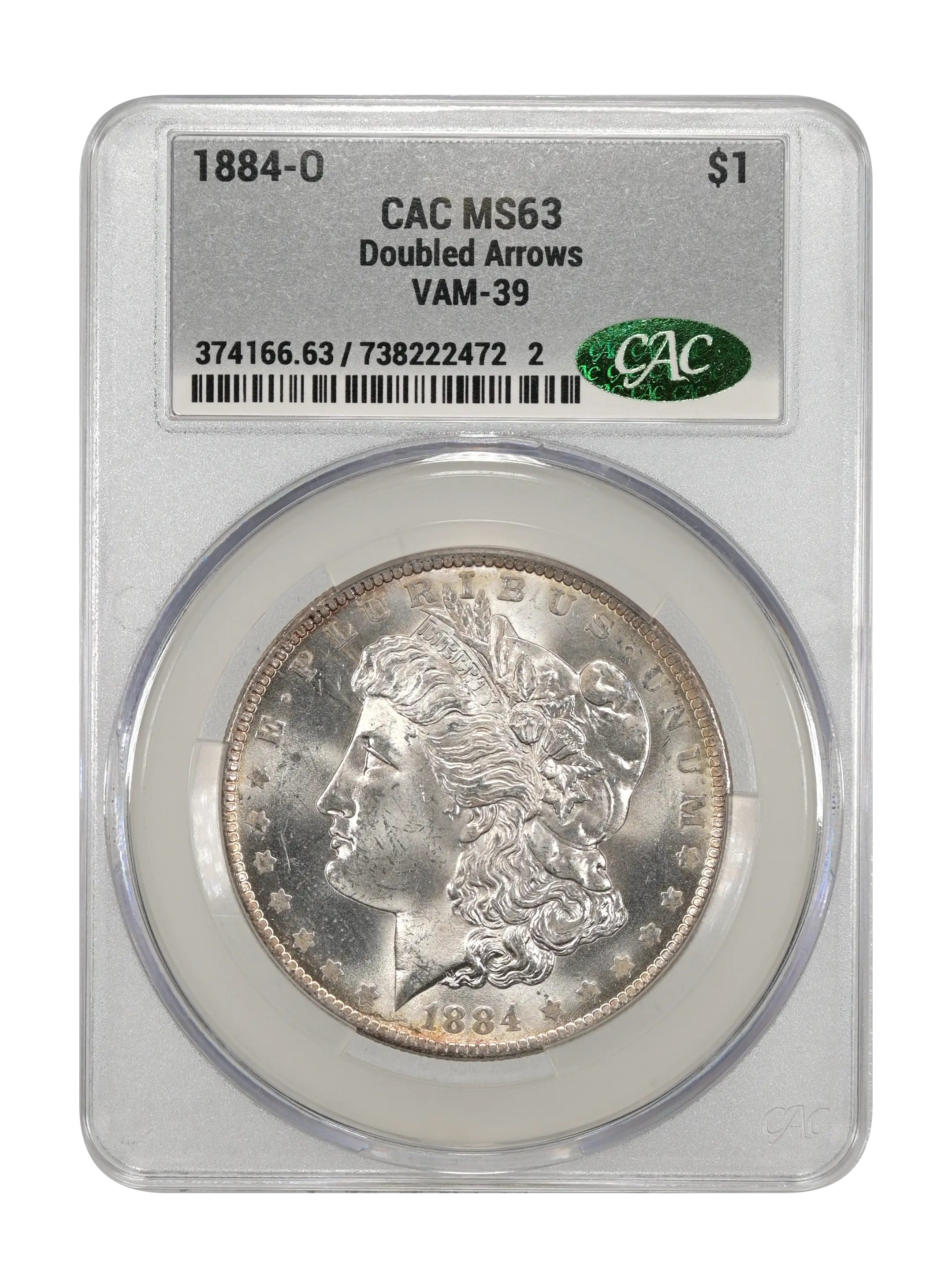 1884-O $1  Doubled Arrows, VAM-39 MS thumbnail 4