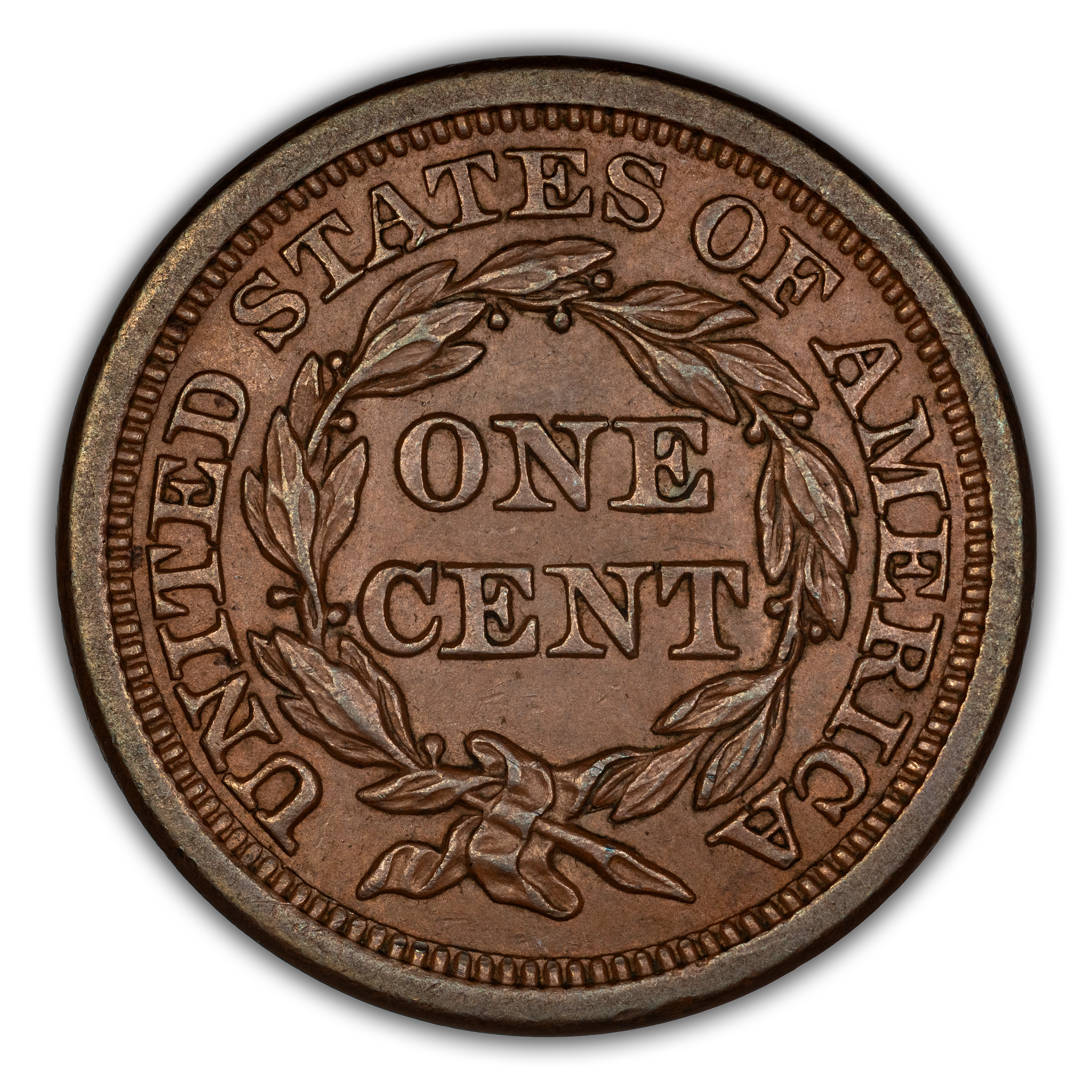 1855 1c Knob on Ear, N-9 MS BN VG10 BN CAC thumbnail 6