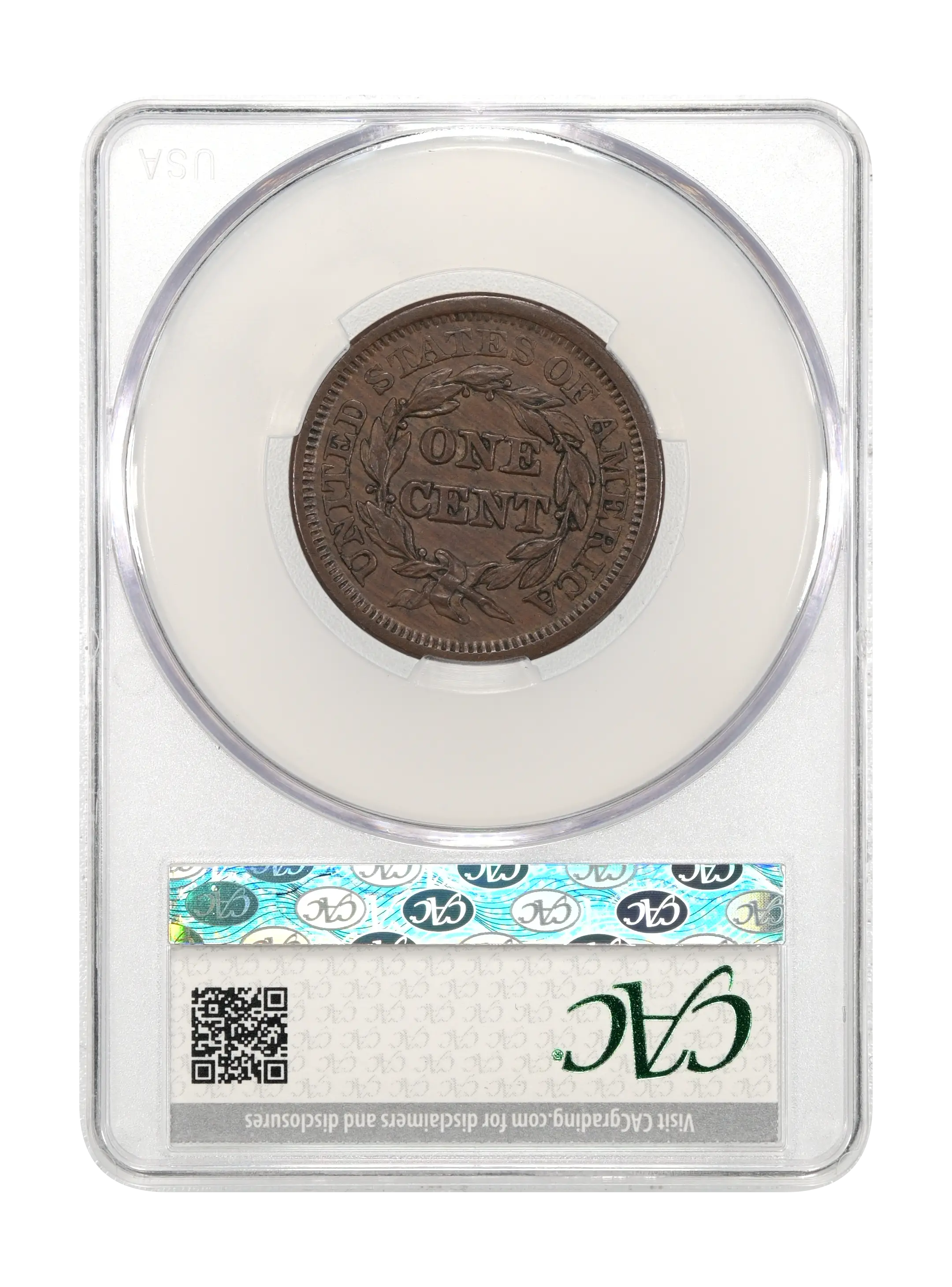 1846 1c Small Date, N-20 MS BN thumbnail 4