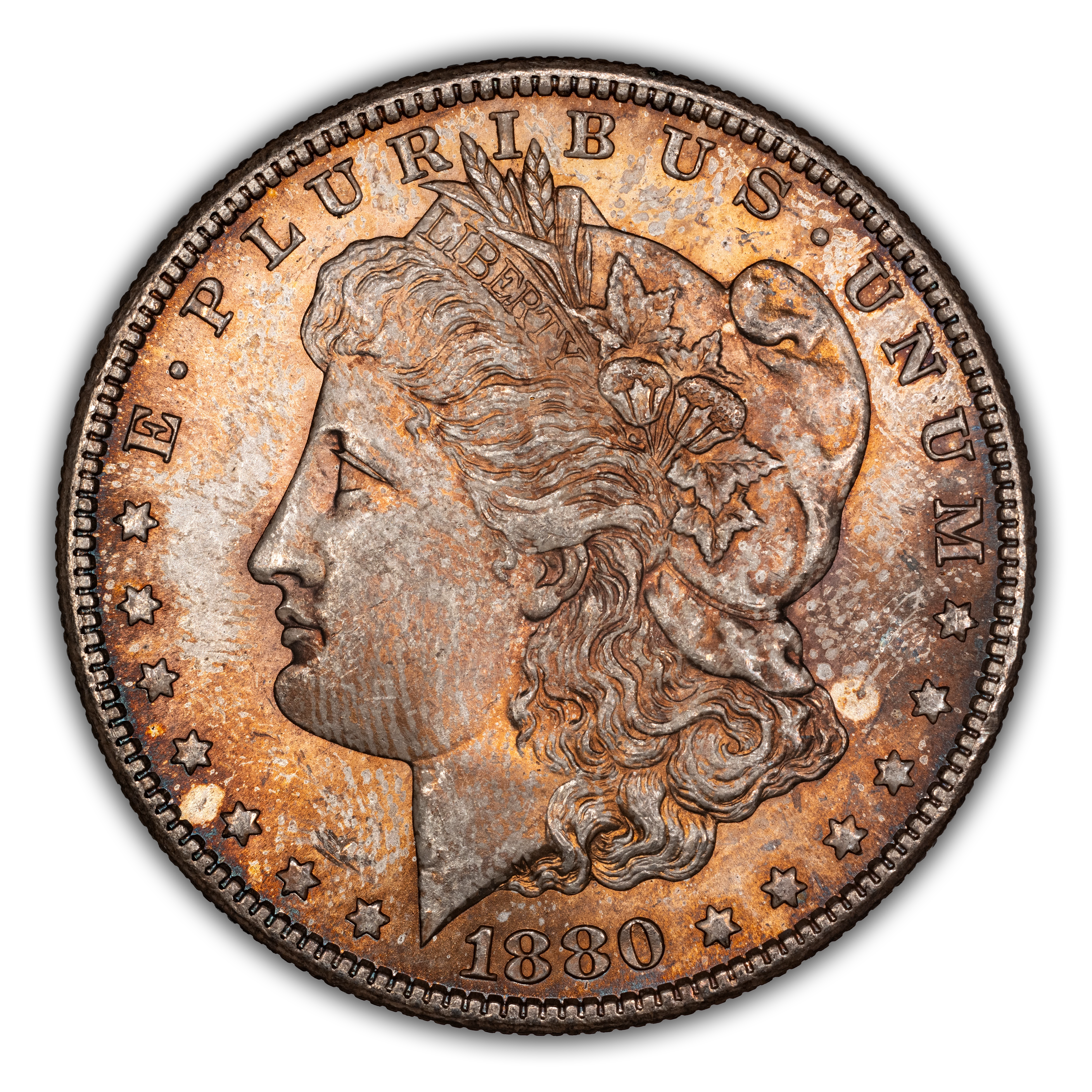 1880/9-S $1  Overdate XF40 CAC thumbnail 3