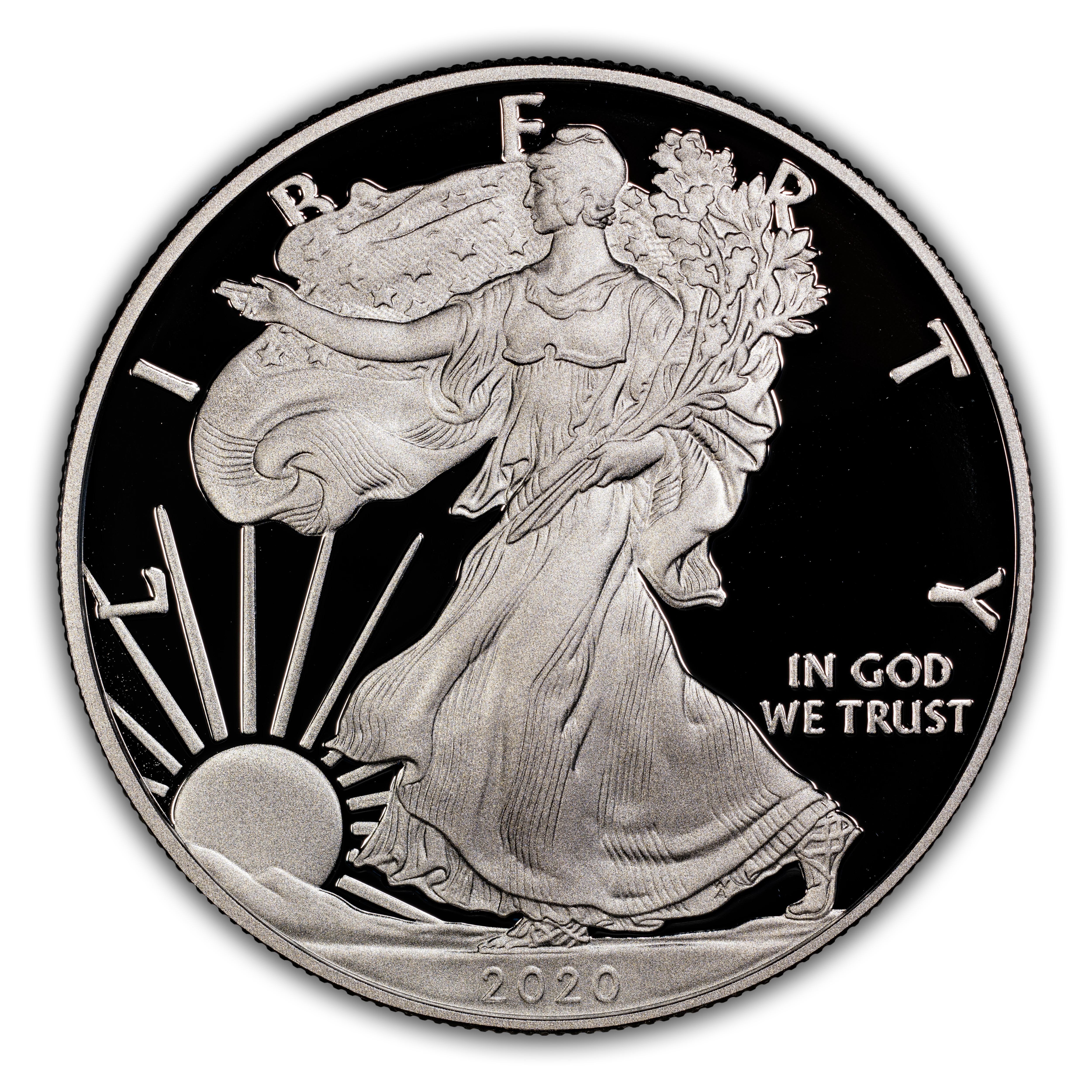 Image for 2020-W $1  Silver Eagle PR DCAM PR70 DCAM CAC
