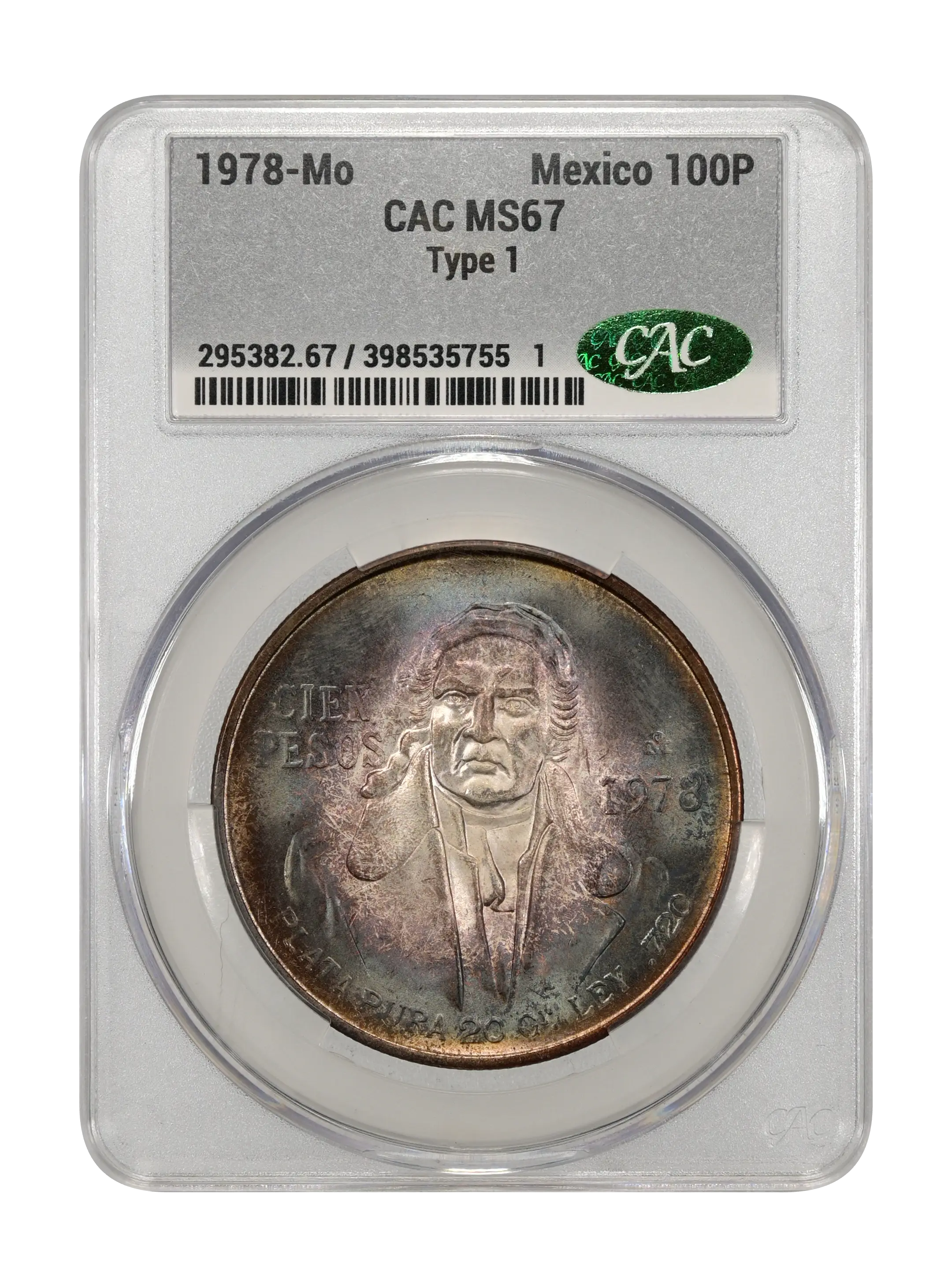 1978-Mo 100P Silver MS (KM-483.2) thumbnail 4