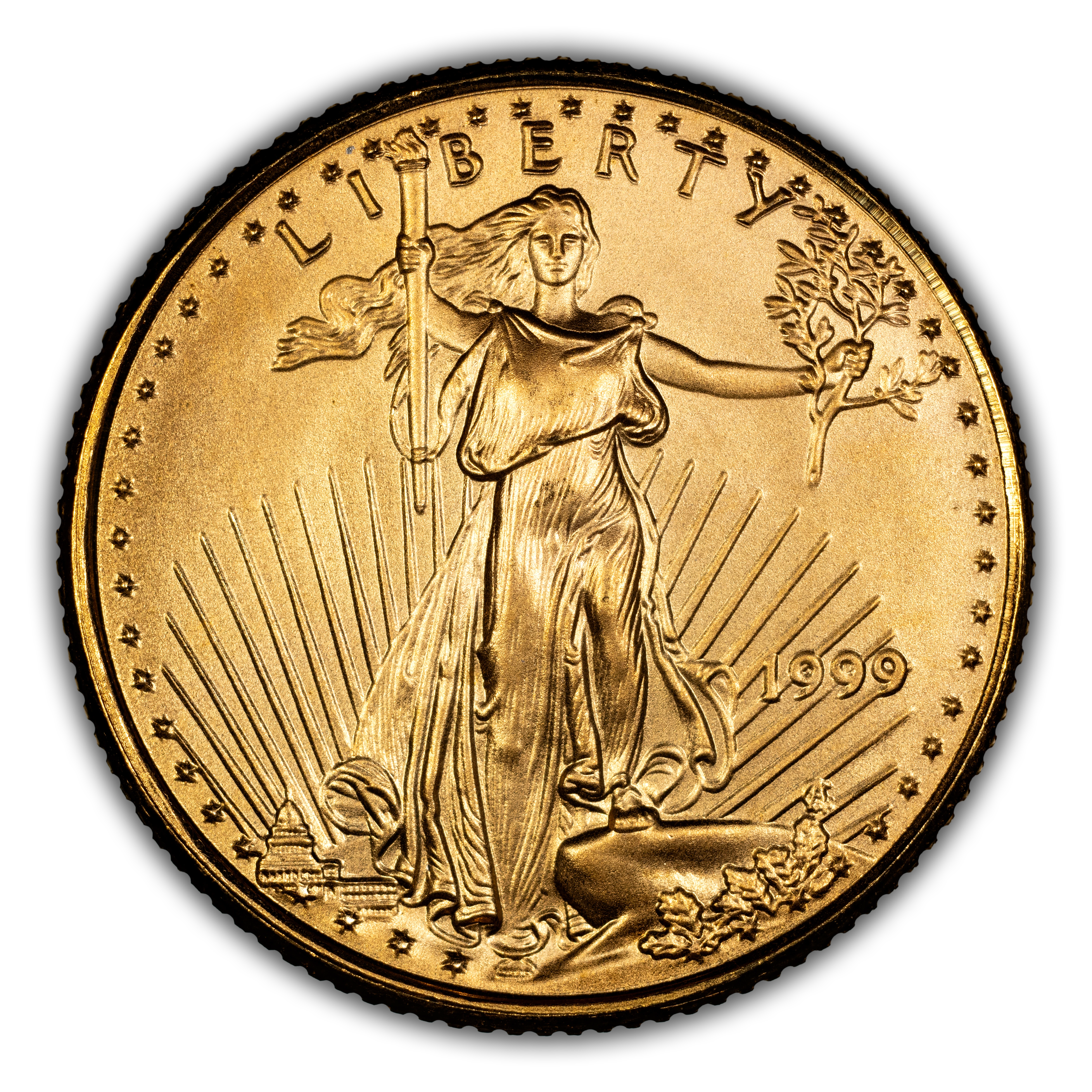 1999 $5  Gold Eagle MS thumbnail 3