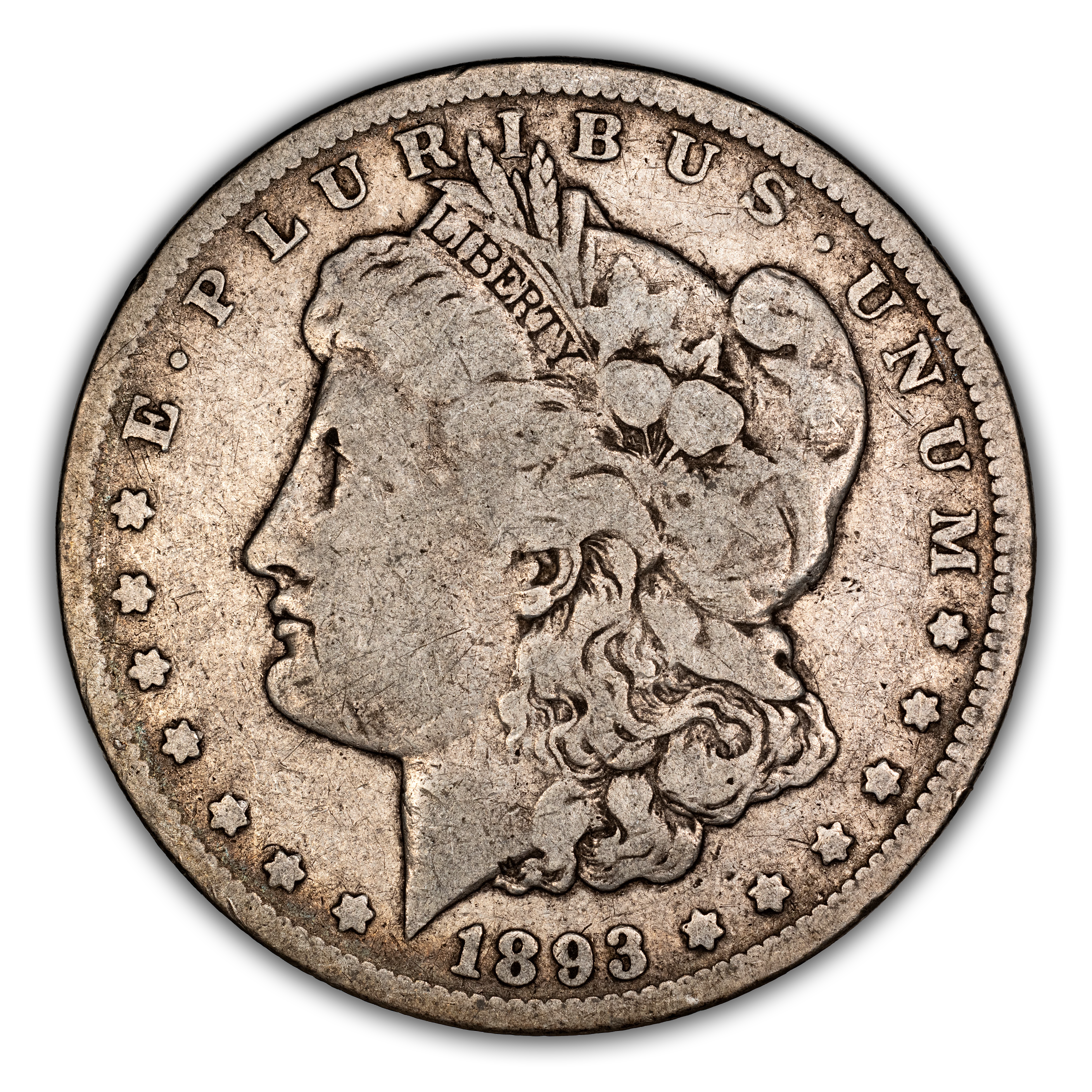 1893-CC $1  Doubled 3, Far Date, VAM-4 AG3 CAC thumbnail 3