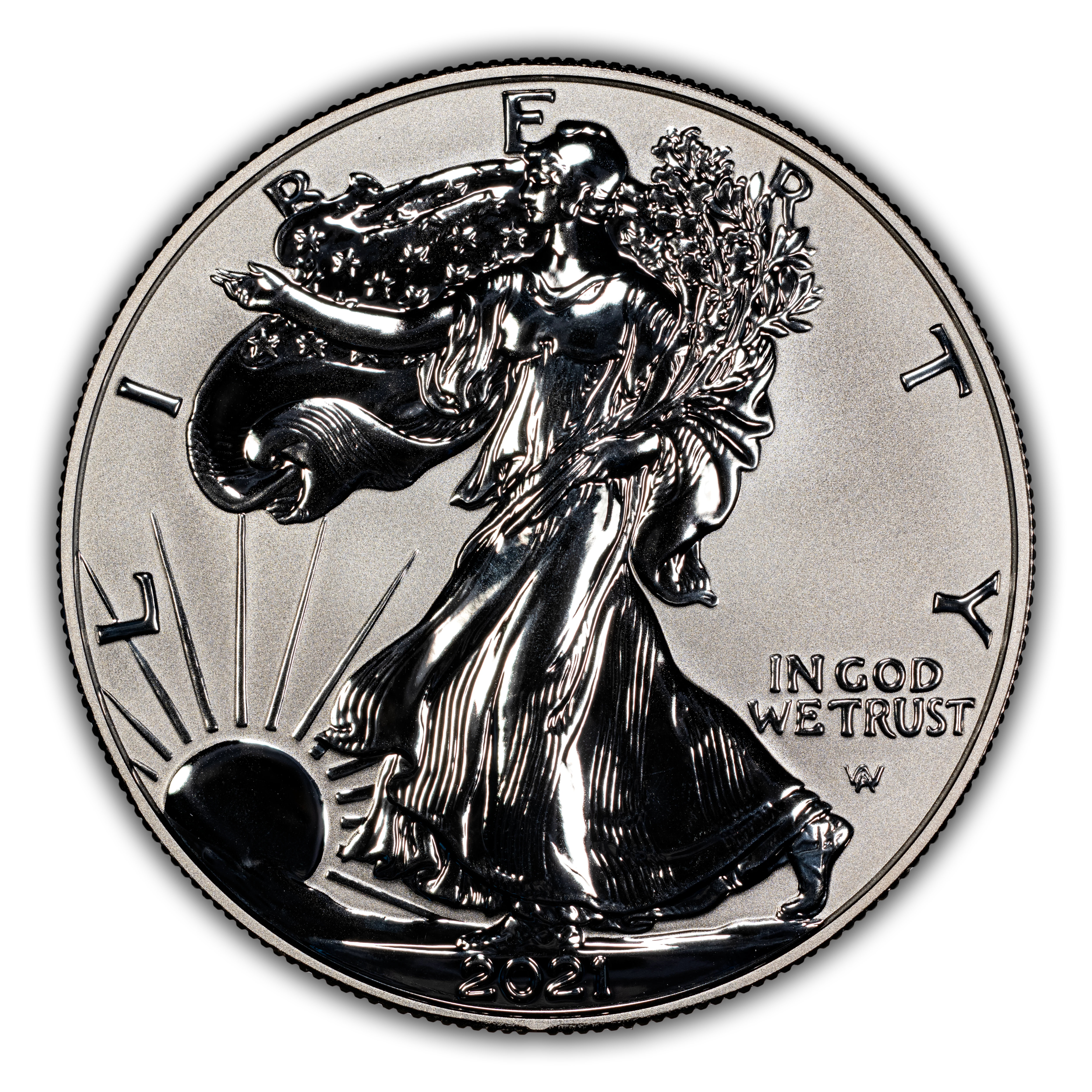2021-S $1 Silver Eagle, Reverse Proof, Type 2 PR