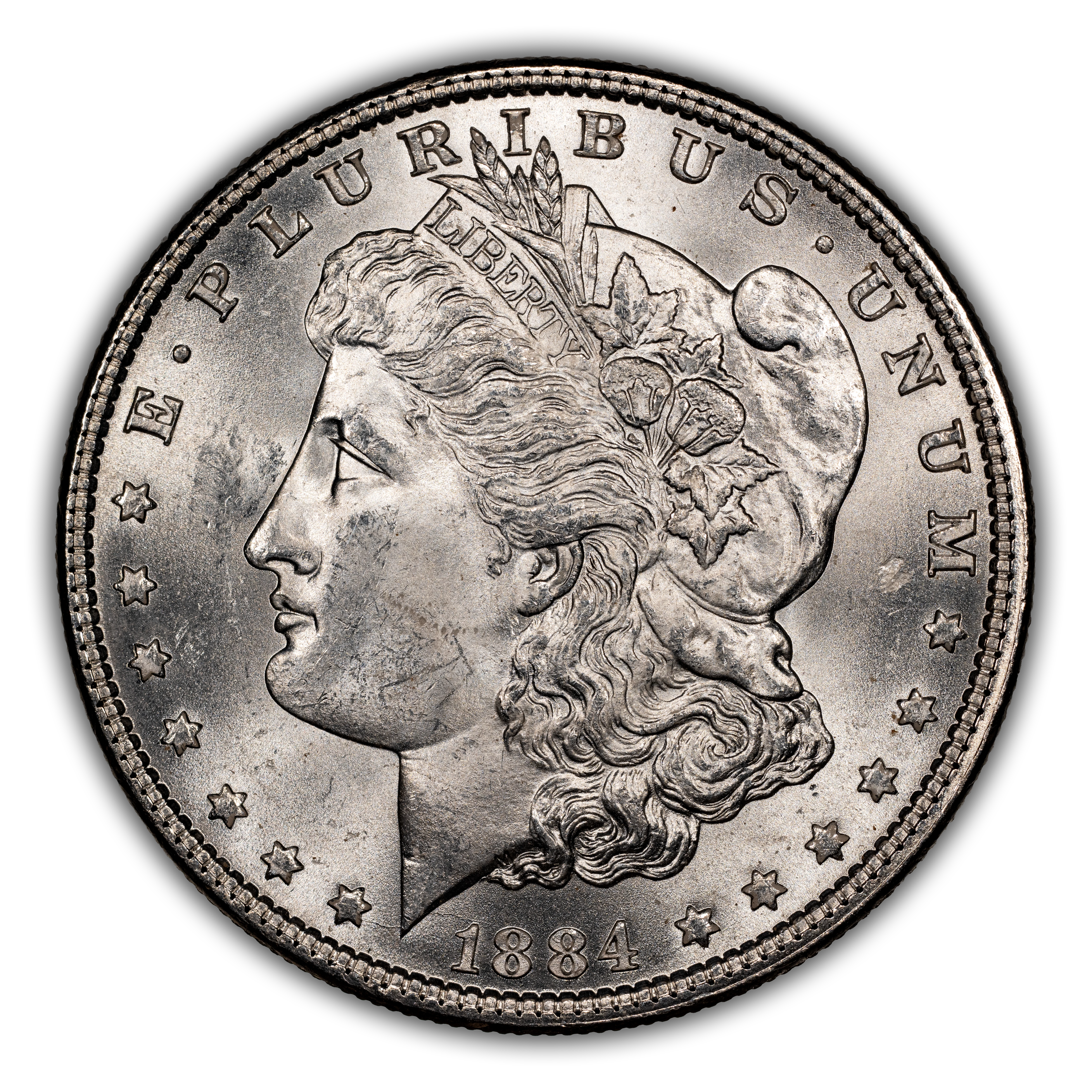 1884 $1  Doubled Ear, VAM-5A XF45 thumbnail 2