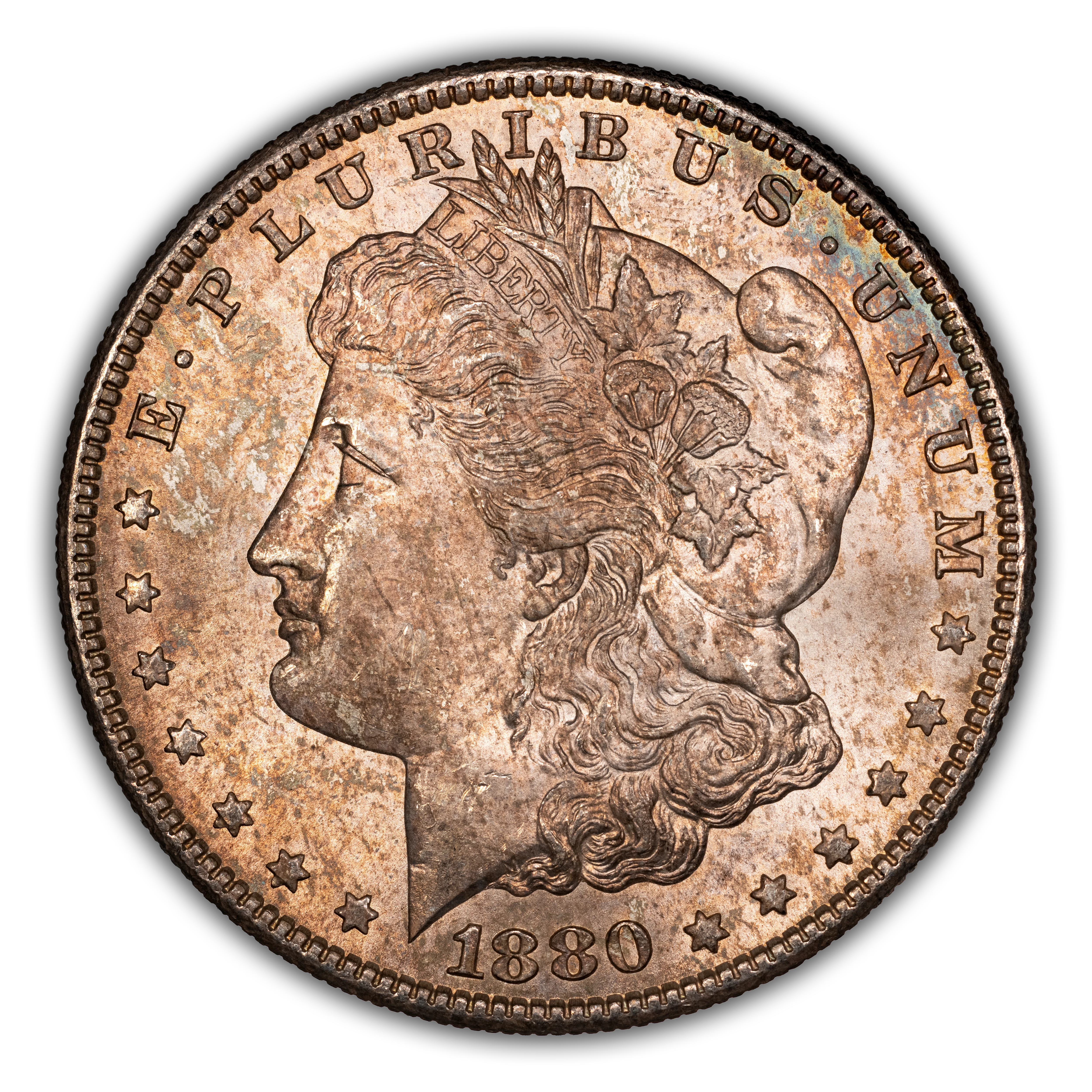 1880/9-S $1  Overdate XF40 CAC thumbnail 6
