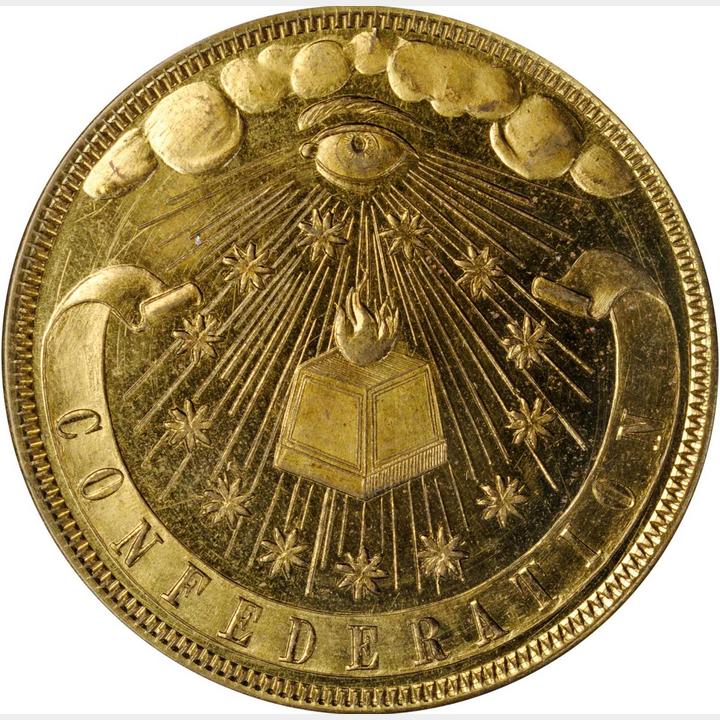 (Dated 1776) SC$1 Continental Dollar, Confederation, Brass, HK-858 MS