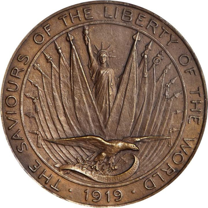 1919 SC$1 WWI Saviours of Victory, Bronze, HK-903 MS