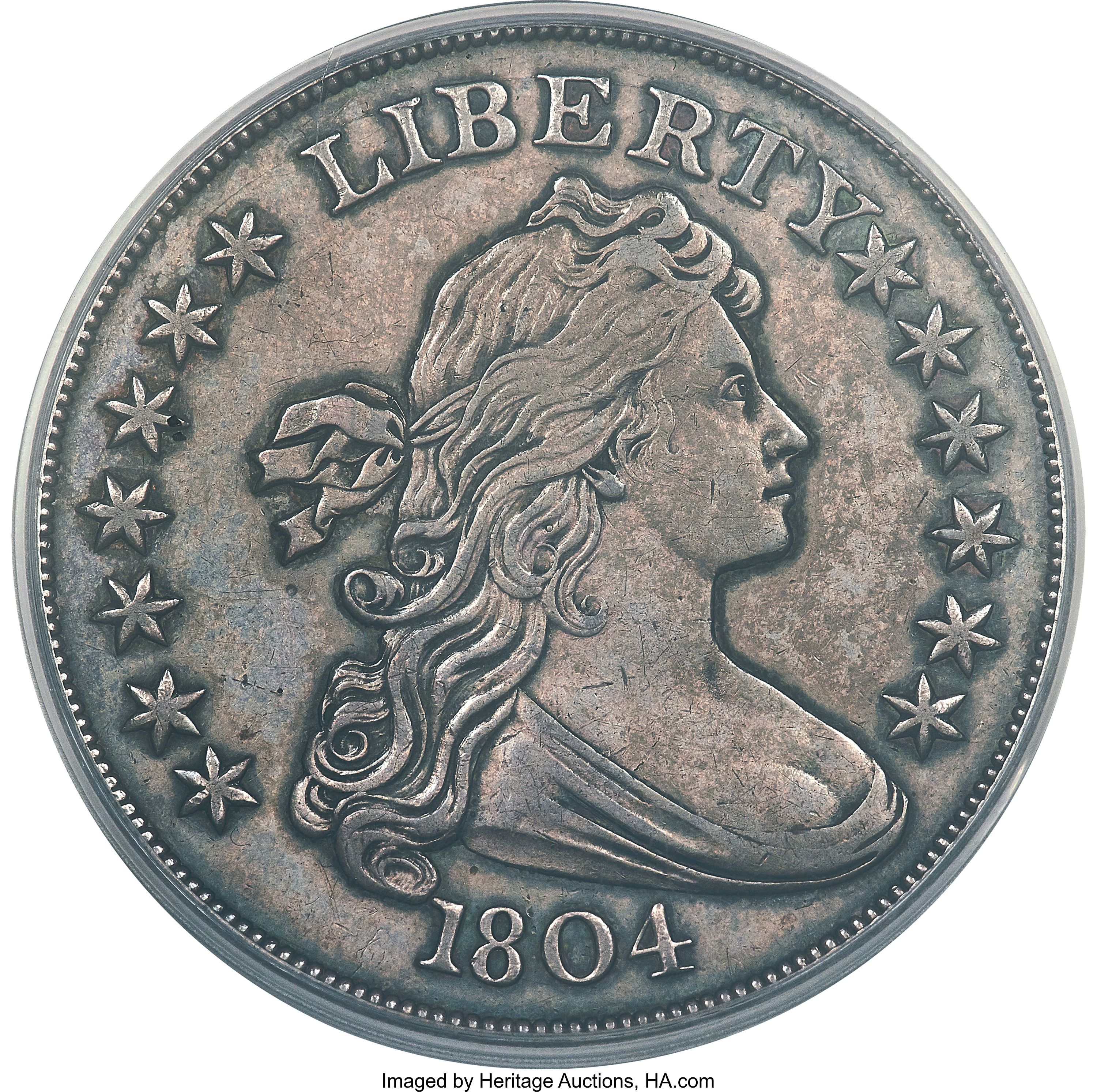 enlarged image for 1804 Draped Bust Dollar Sells for $2.64 Million