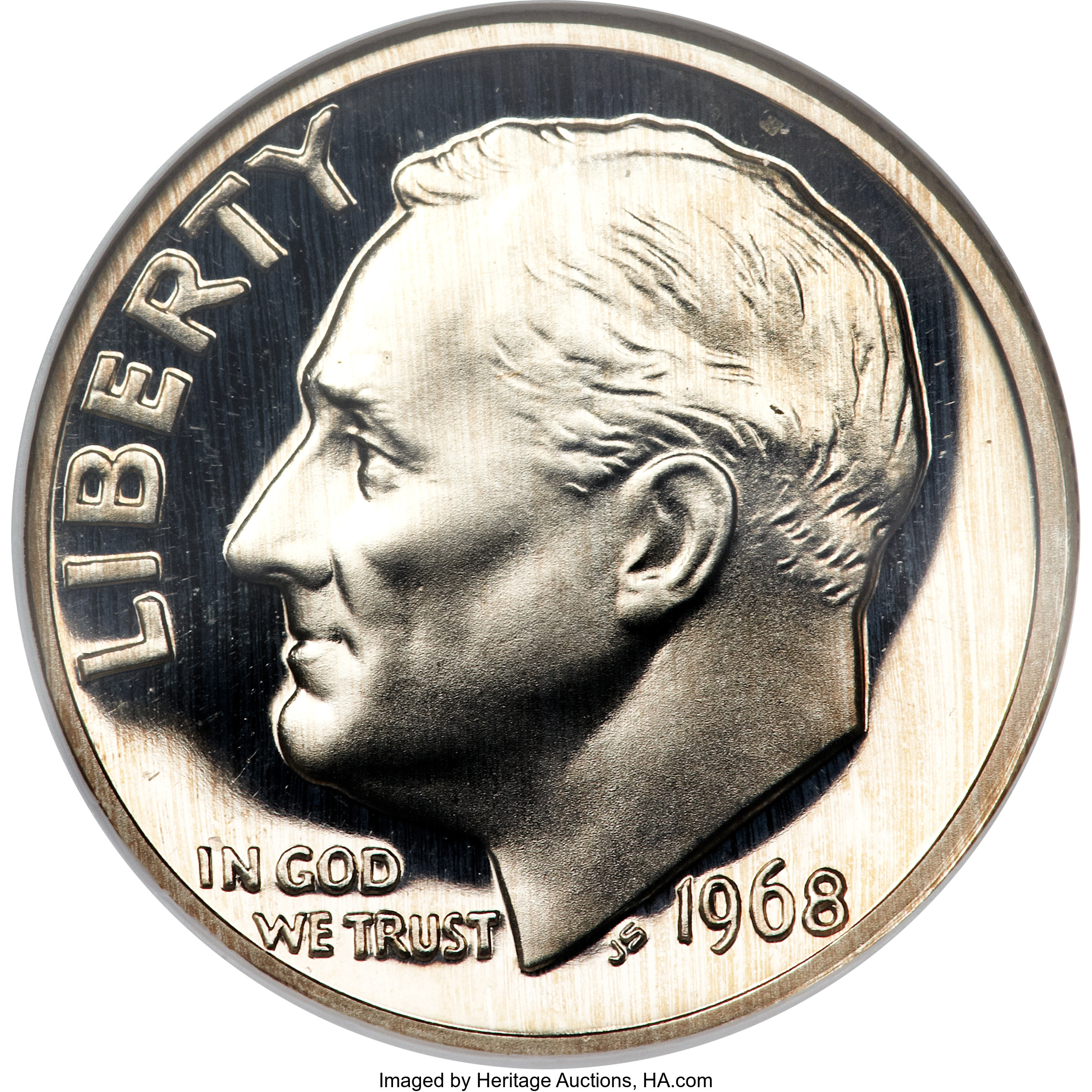 1968 S U.S Proof Set 40/% Silver Kennedy Half Dollar w// box