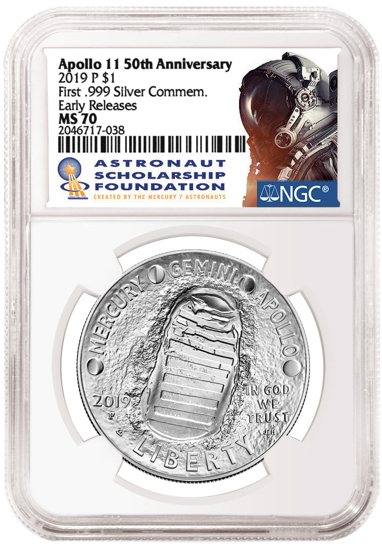 enlarged image for NGC Offers ASF Labels for US Mint Apollo 11 50th Anniversary Commemoratives