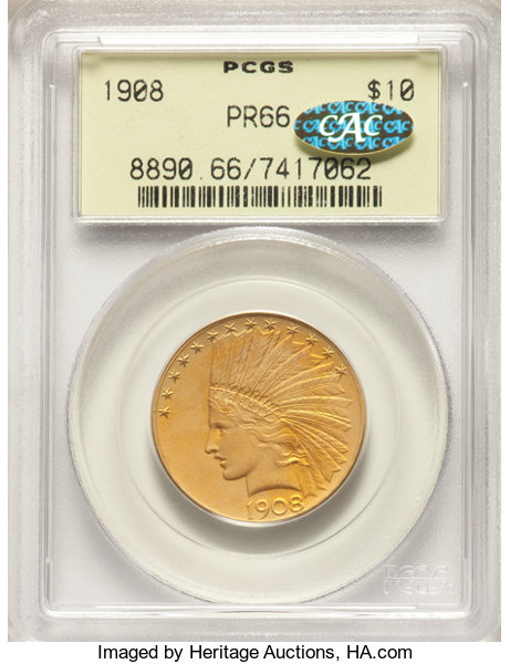 enlarged image for Solid Gold: A Rare Gold Proof With a Rarer Gold CAC Label