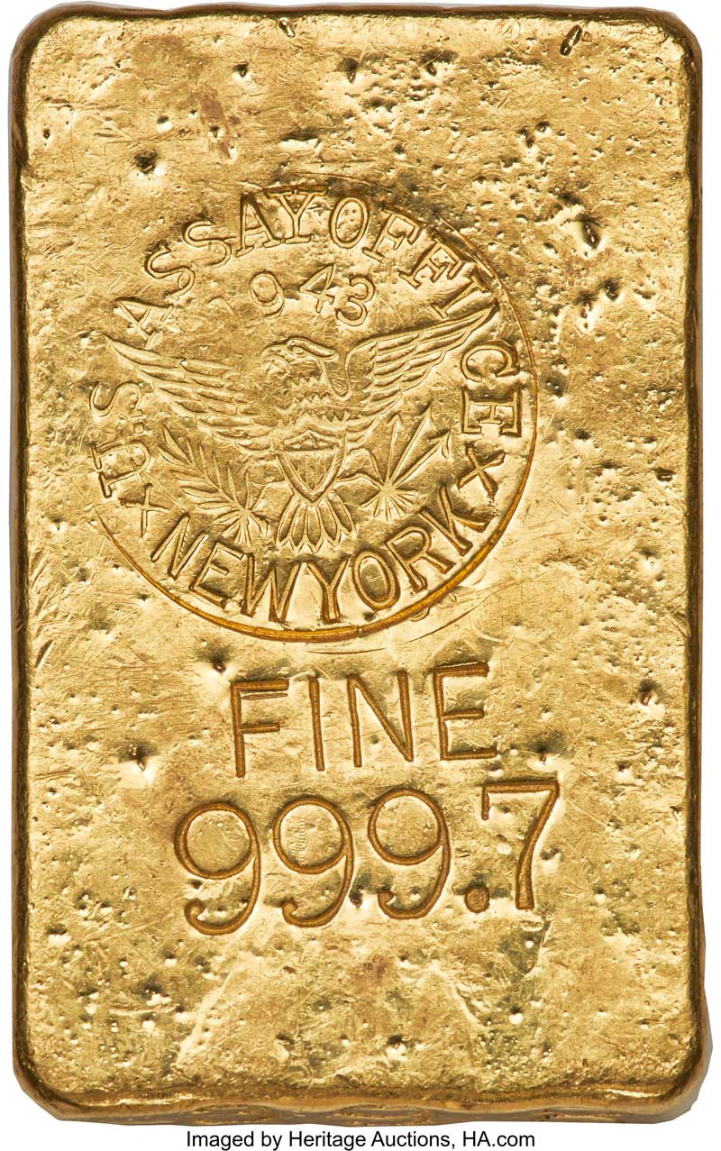 enlarged image for Fascinating Gold Bar Is a Reminder of Bygone Gold Rush