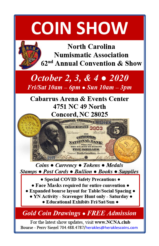 North Carolina Numismatic Association Coin Show