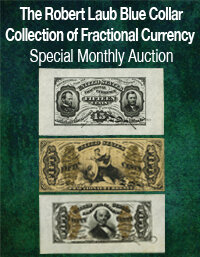 Heritage U.S. Currency Robert Laub Blue Collar Collection of Fractional Currency