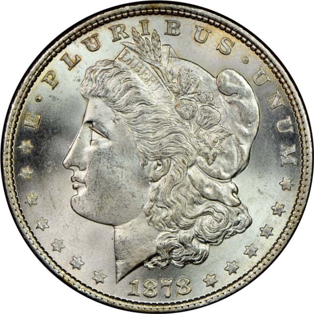 Popular with collectors and investors, genuine Morgan silver dollars, such as this one, were produced by the United States Mint between 1878 and 1921 but beware of counterfeits in the marketplace. (Photo courtesy of Numismatic Guaranty Corporation.)