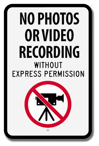 No Recordings Without Permission at the ANA