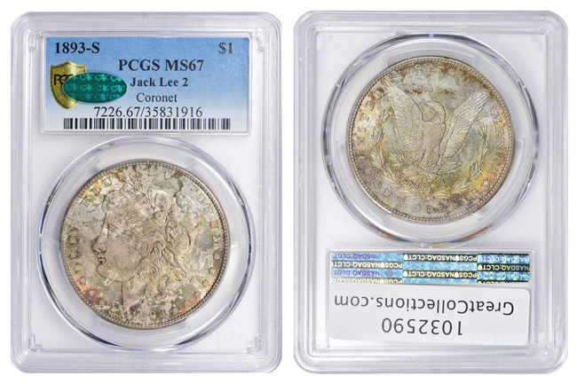enlarged image for Finest Known 1893-S Shatters Auction Record for a Morgan Silver Dollar