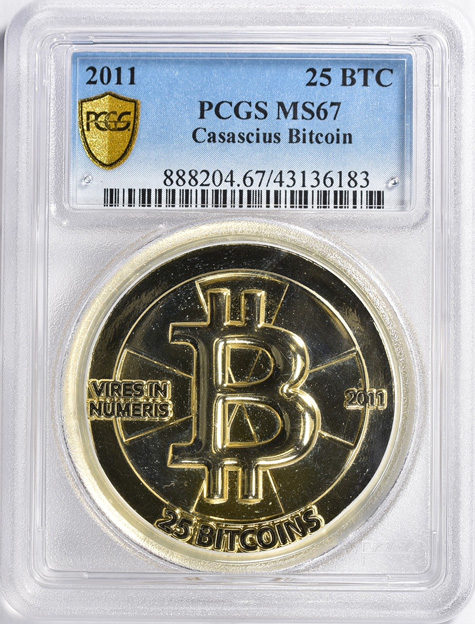 enlarged image for Casascius Bitcoin Sells for $1.69 million at GreatCollections