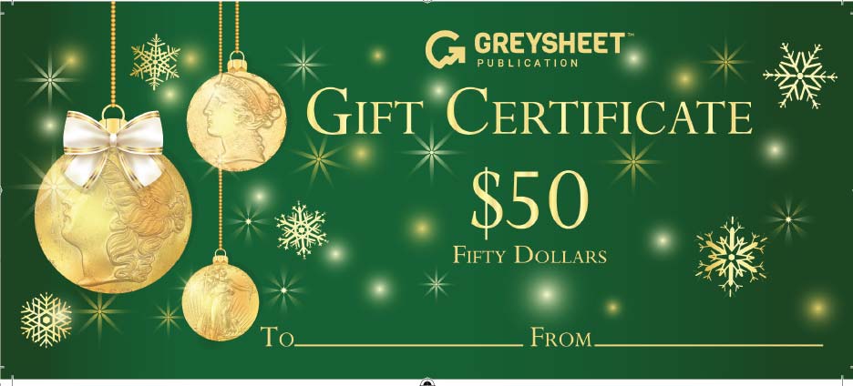 Sample $50 Gift Certificate