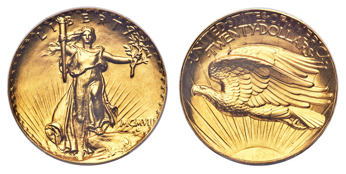 enlarged image for GreatCollections and Heritage Auctions Complete $4.75 Million Transaction for Ultra High Relief Gold Coin