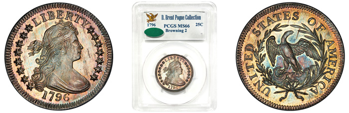 GreatCollections Acquires 1796 Quarter for $2.35 Million