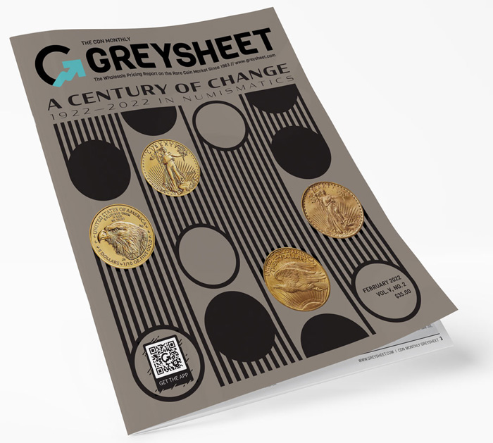 enlarged image for The Business of Numismatics: February 2022 Greysheet